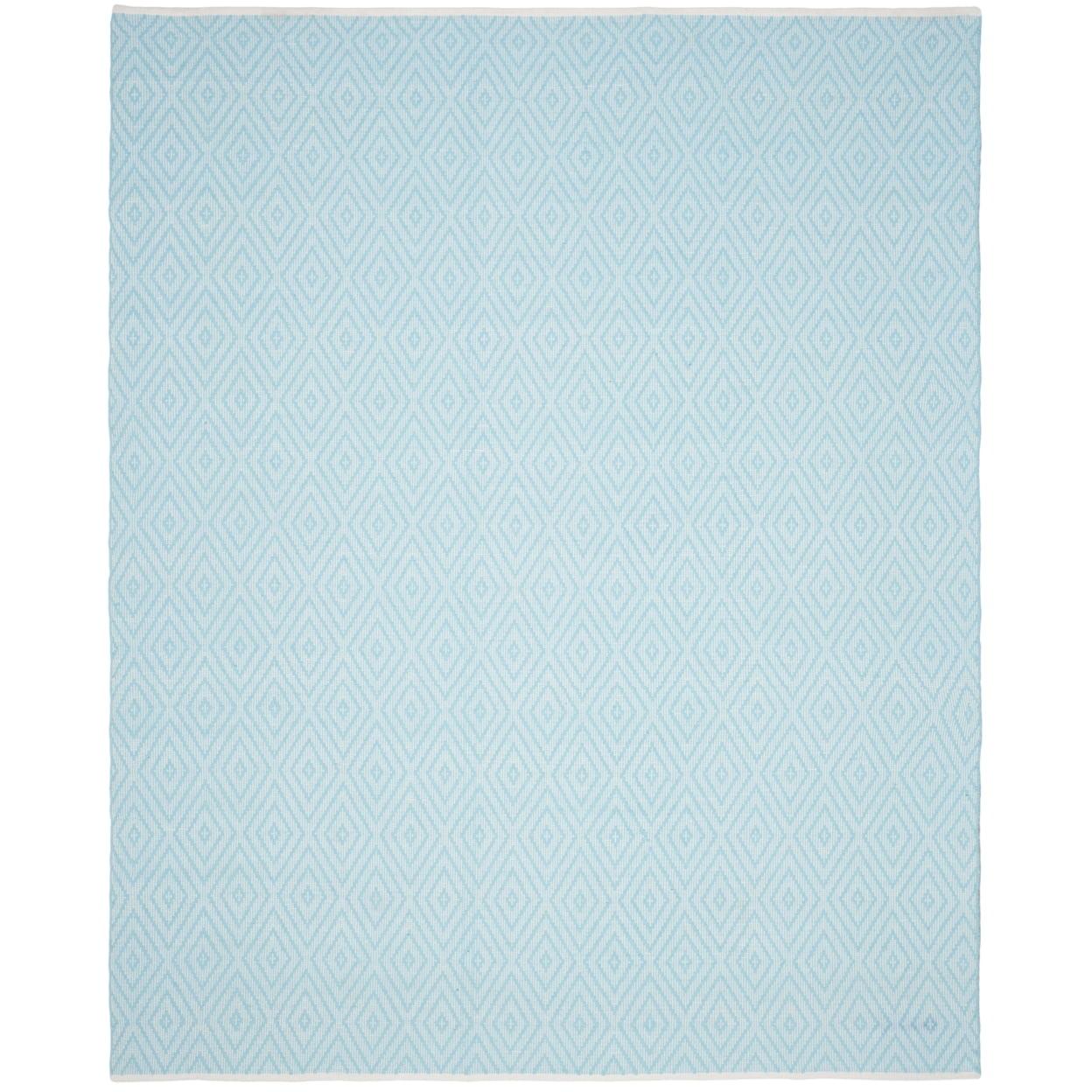 Montauk MTK811 Hand Woven Indoor Area Rug - Turquoise/Ivory - 4'x6' - Safavieh.