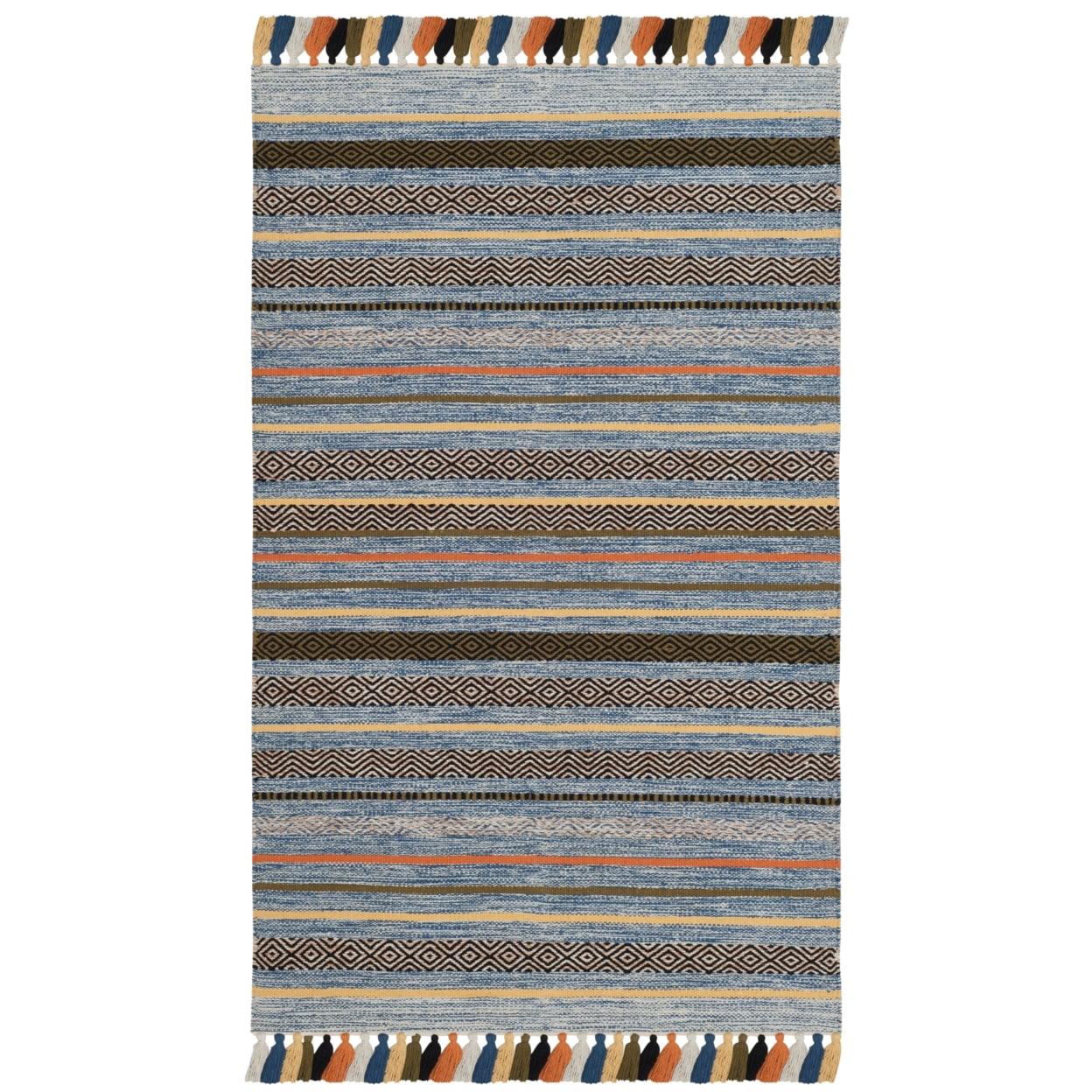 Montauk MTK901 Hand Woven Indoor Accent Rug - Blue/Multi - 3'x5' - Safavieh.