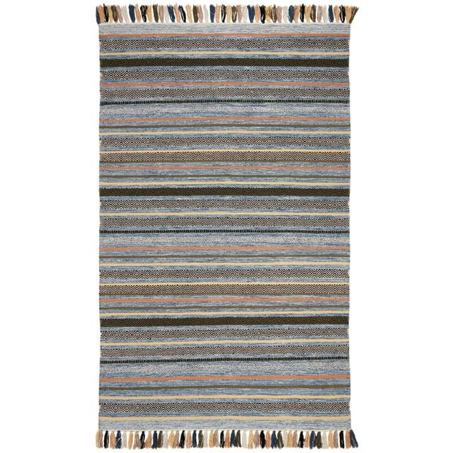 Montauk MTK901 Hand Woven Area Rug - Blue/Multi - 5'x8' - Safavieh.