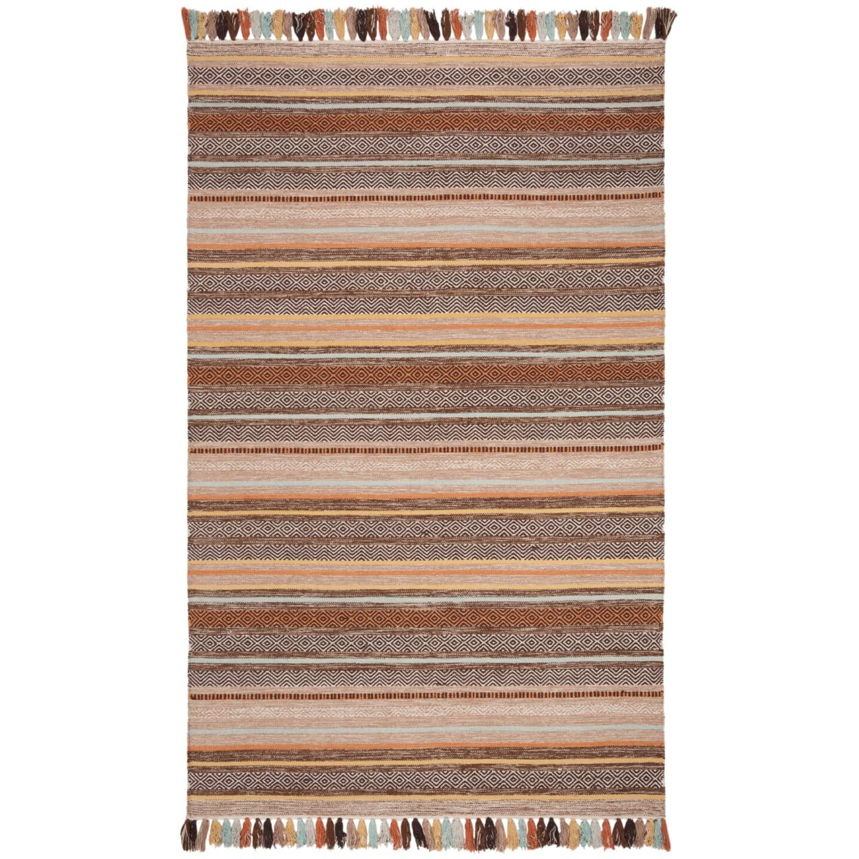 Montauk MTK901 Hand Woven Indoor Area Rug - Brown/Multi - 5'x8' - Safavieh.