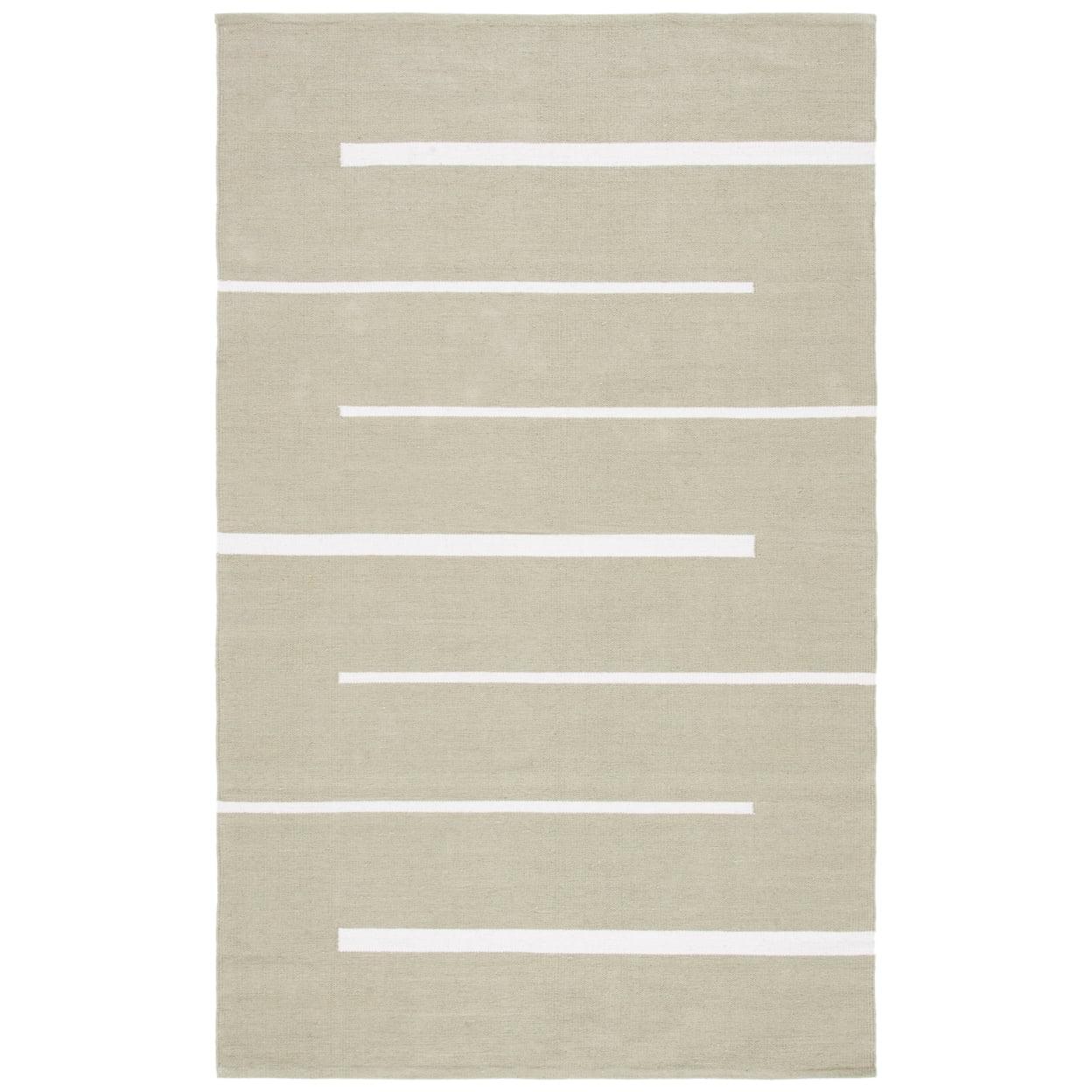 Ivory Coastal Charm 6' x 9' Handwoven Cotton Area Rug