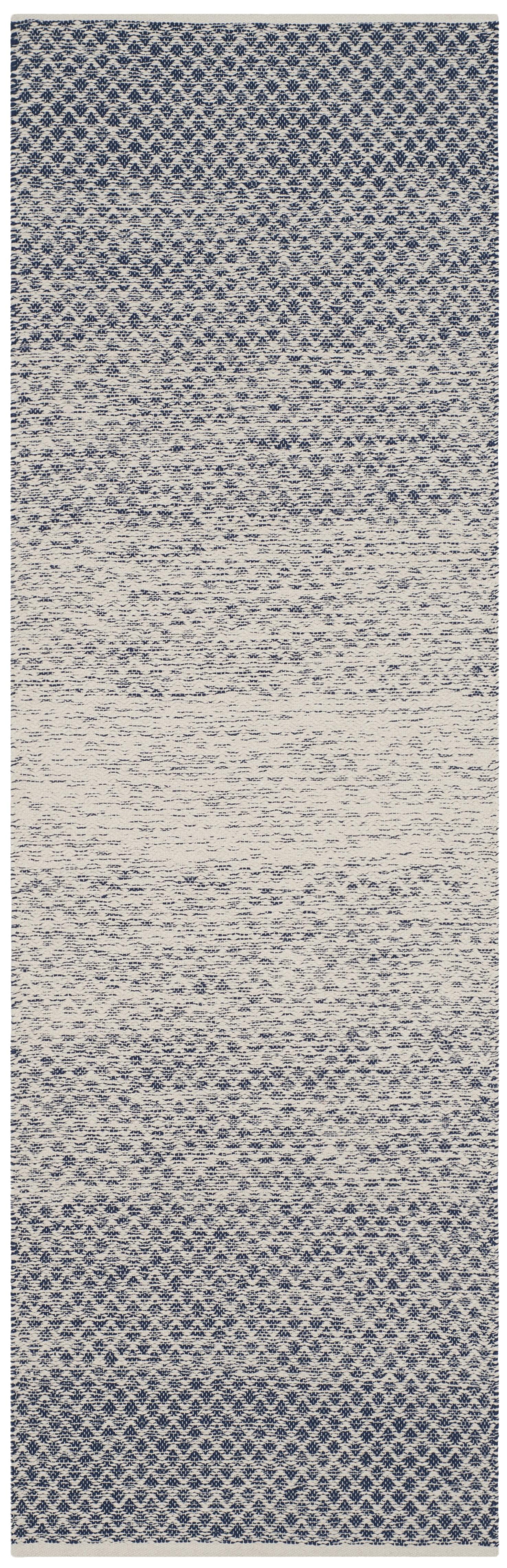 Montauk MTK601 Hand Woven Accent Rug - Navy/Ivory - 2'3"x5' - Safavieh.