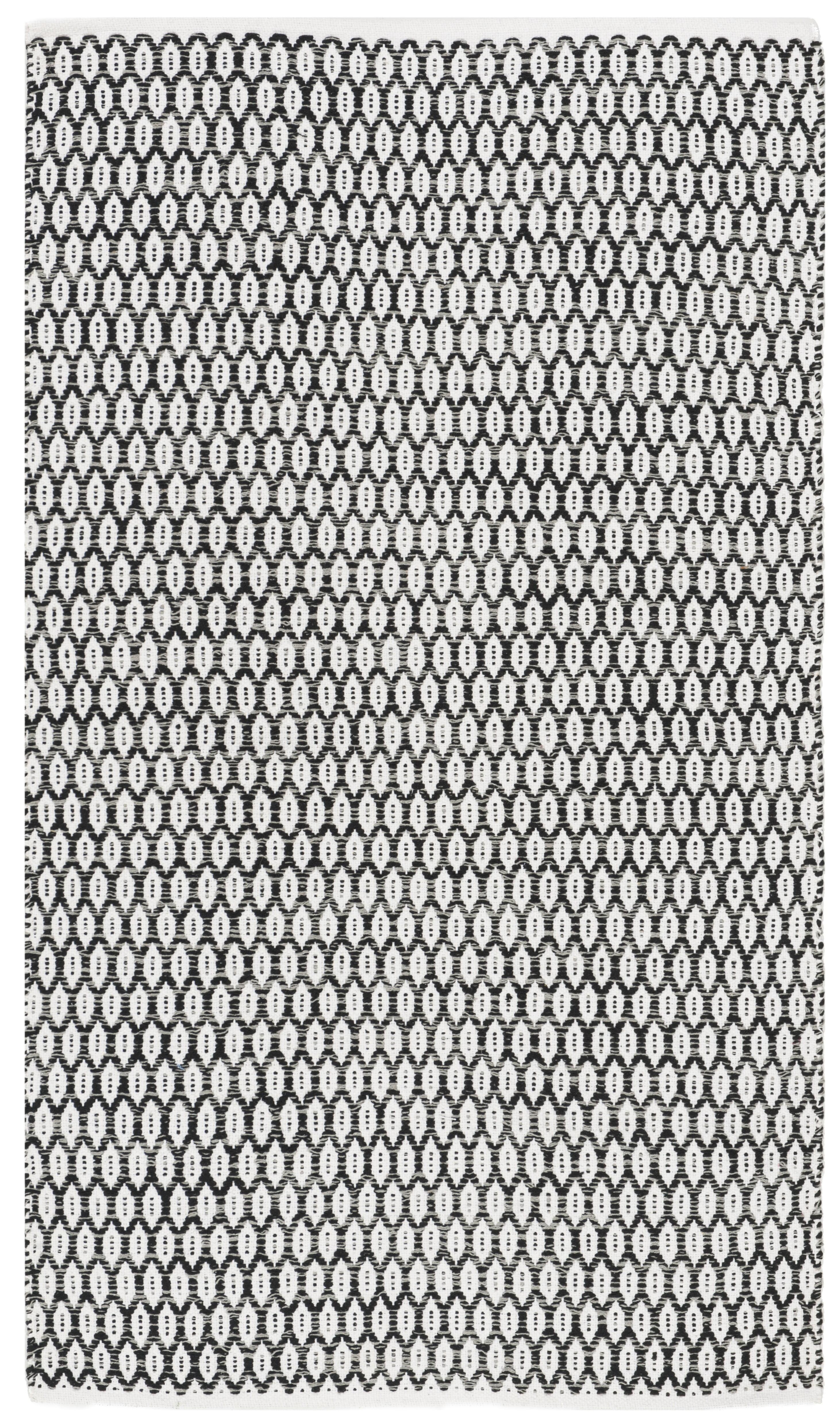 Montauk MTK608 Hand Woven Area Rug - Black/Ivory - 4'x6' - Safavieh.