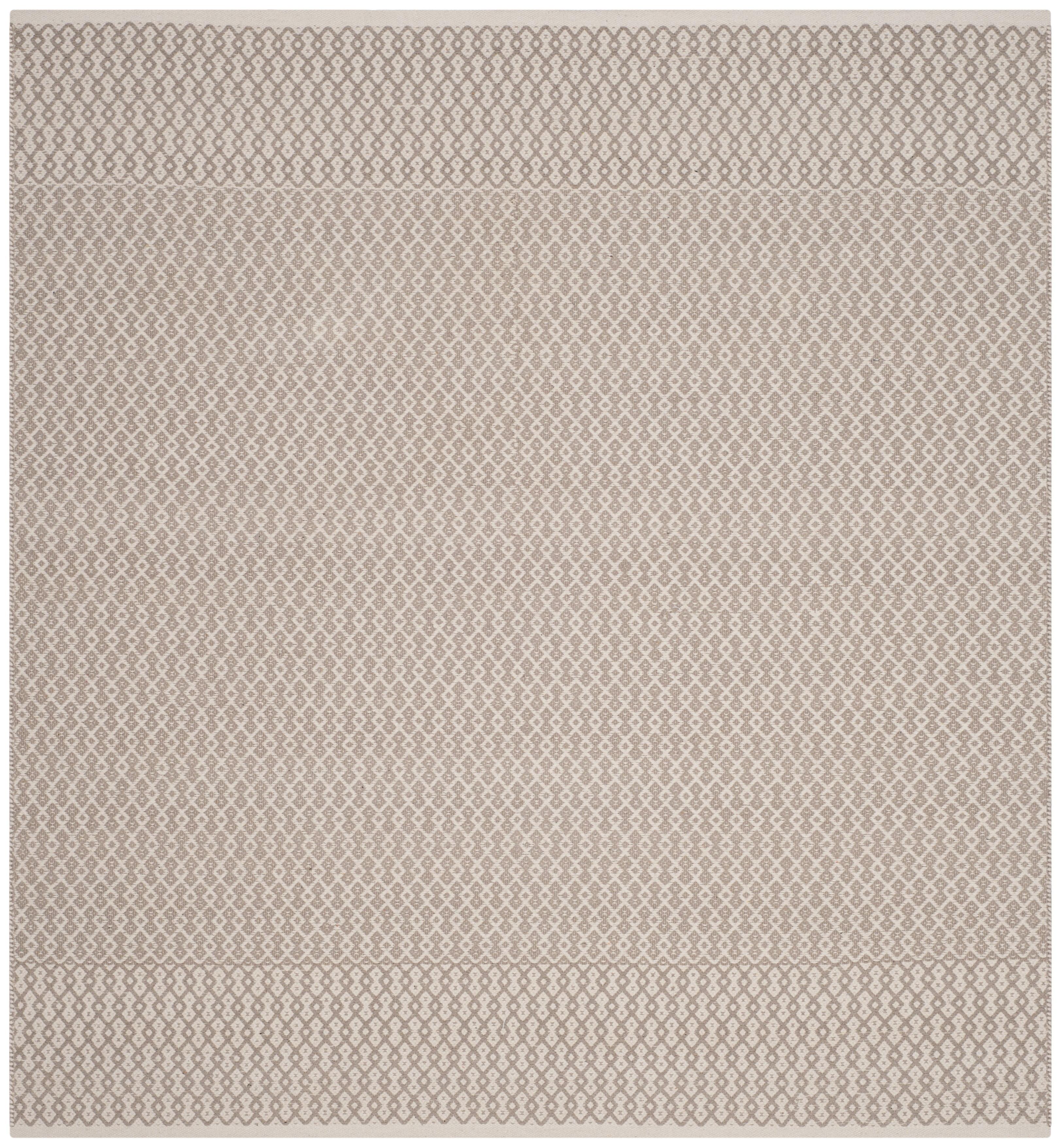 Montauk MTK339 Hand Woven Indoor Accent Rug - Ivory/Grey - 4'x4' - Safavieh