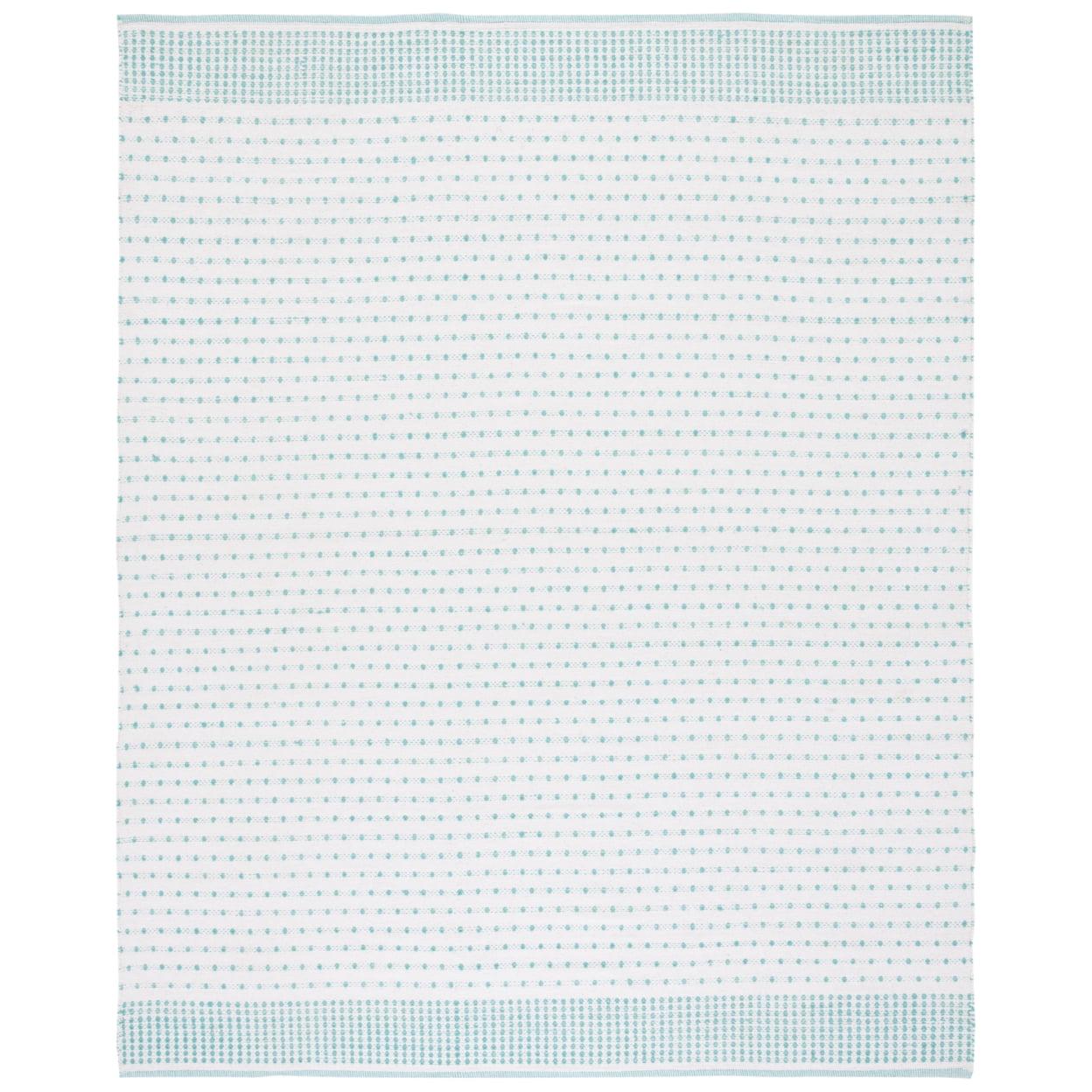 Montauk MTK716 Hand Woven Indoor Area Rug - Ivory/Light Blue - 8'x10' - Safavieh
