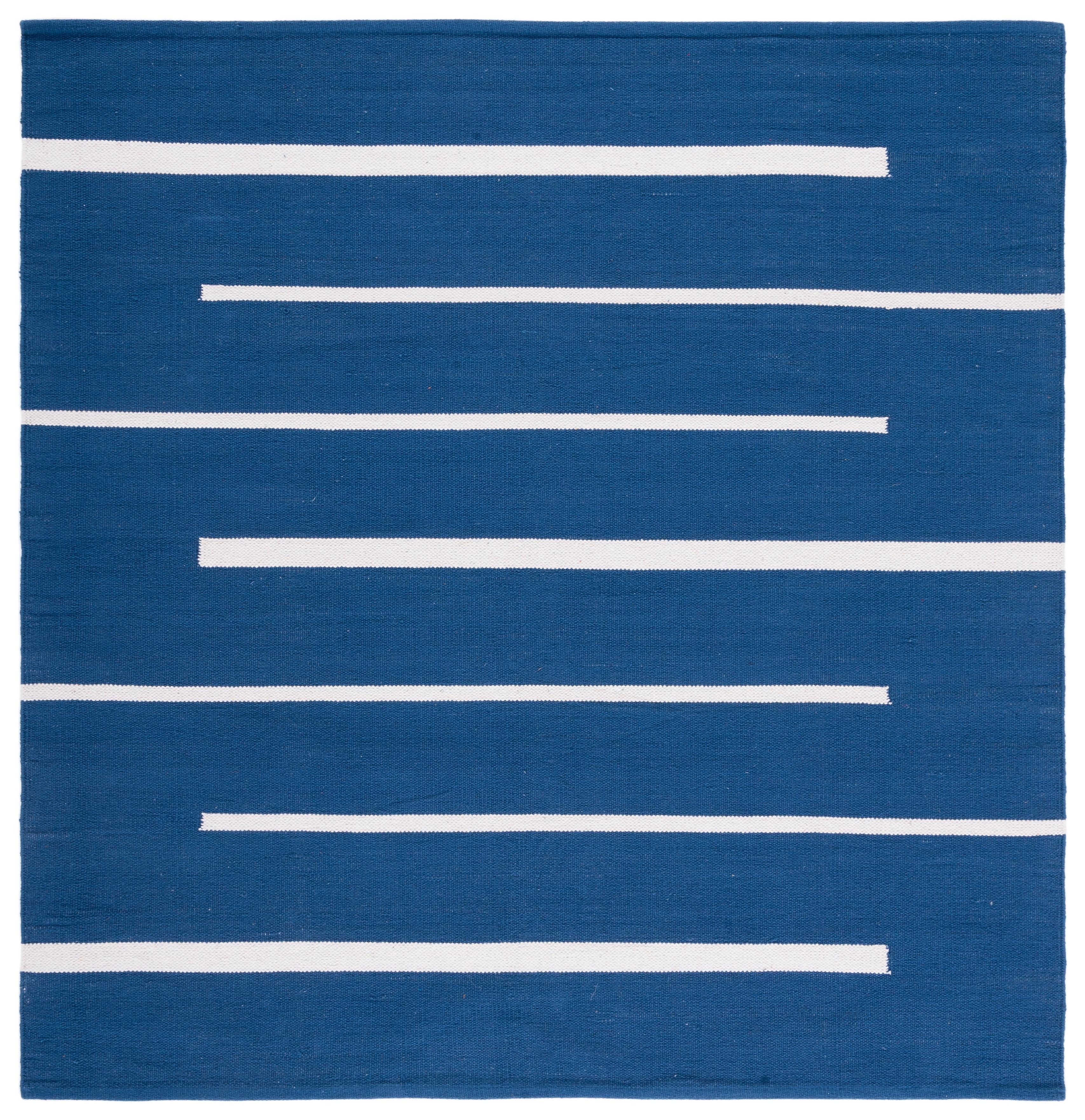 Montauk MTK311 Hand Woven Indoor Area Rug - Navy/Ivory - 6'x6' - Safavieh