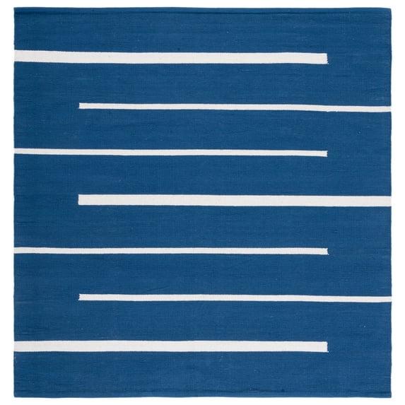 Montauk MTK311 Hand Woven Indoor Area Rug - Navy/Ivory - 6'x6' - Safavieh