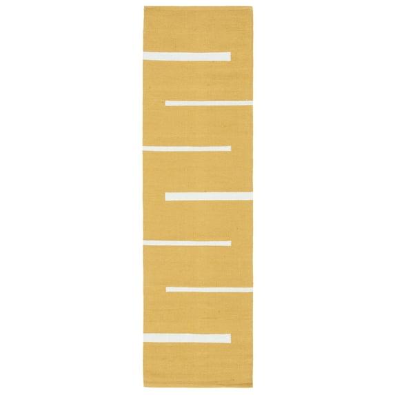 Montauk MTK311 Hand Woven Indoor Runner Rug - Gold/Ivory - 2'3"x8' - Safavieh