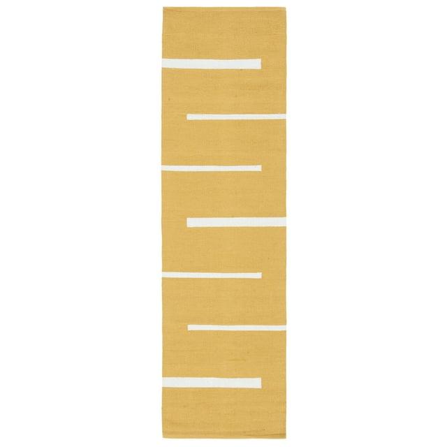 Montauk MTK311 Hand Woven Indoor Runner Rug - Gold/Ivory - 2'3"x8' - Safavieh