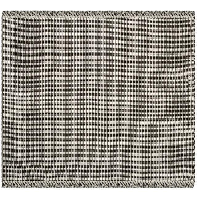 Montauk MTK340 Hand Woven Indoor Accent Rug - Ivory/Black - 4'x4' - Safavieh