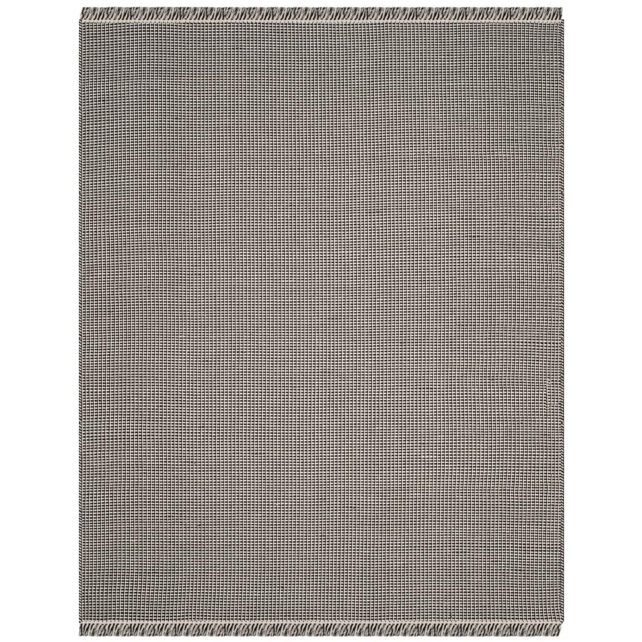 Montauk MTK340 Hand Woven Indoor Area Rug - Ivory/Black - 5'x8' - Safavieh