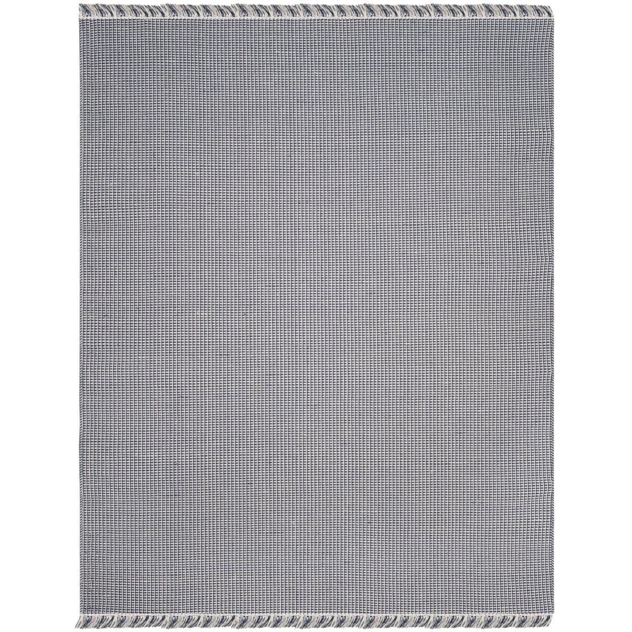 Montauk MTK340 Hand Woven Indoor Area Rug - Ivory/Navy - 6'x9' - Safavieh