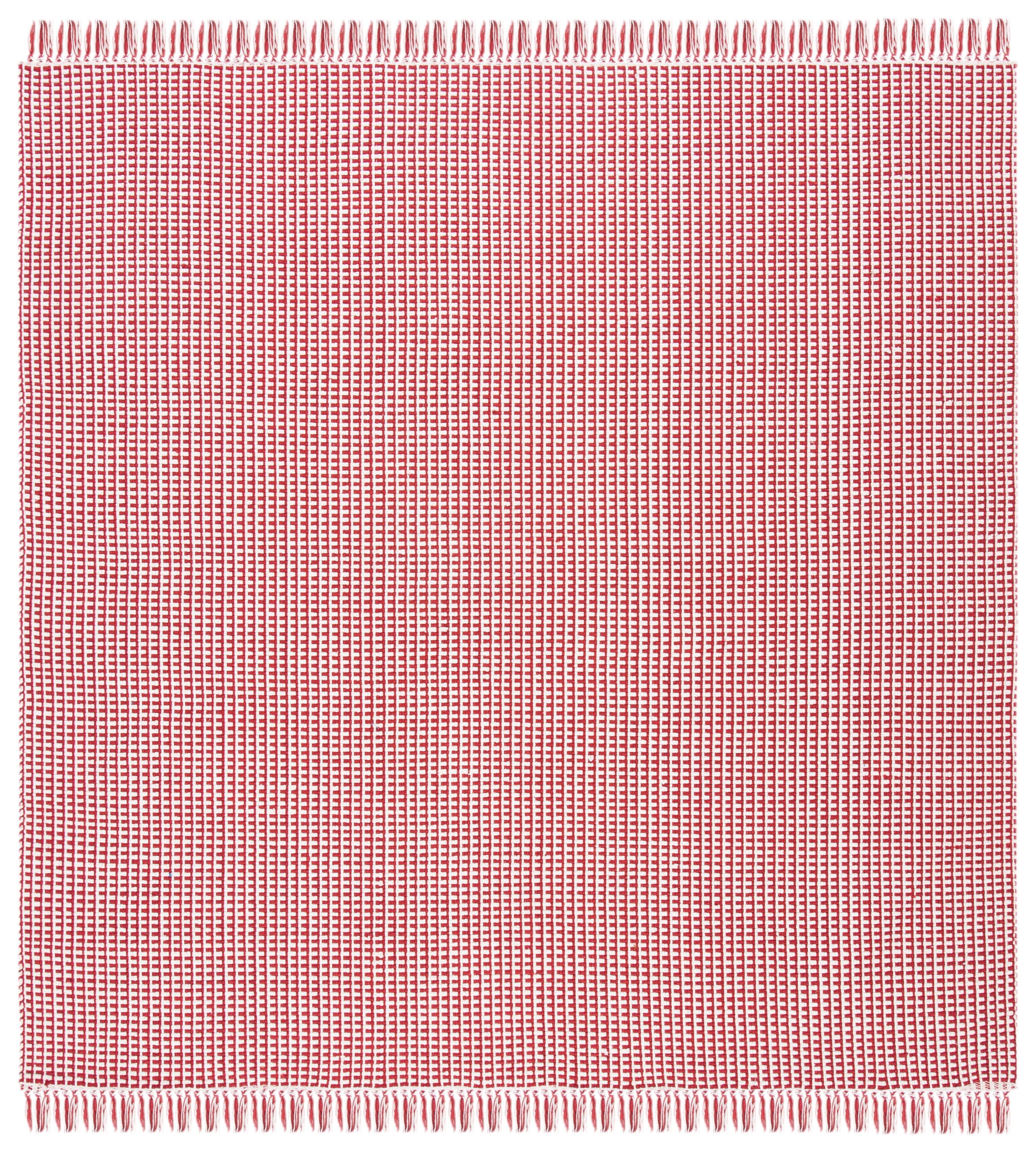 Montauk MTK340 Hand Woven Indoor Accent Rug - Ivory/Red - 4'x4' - Safavieh