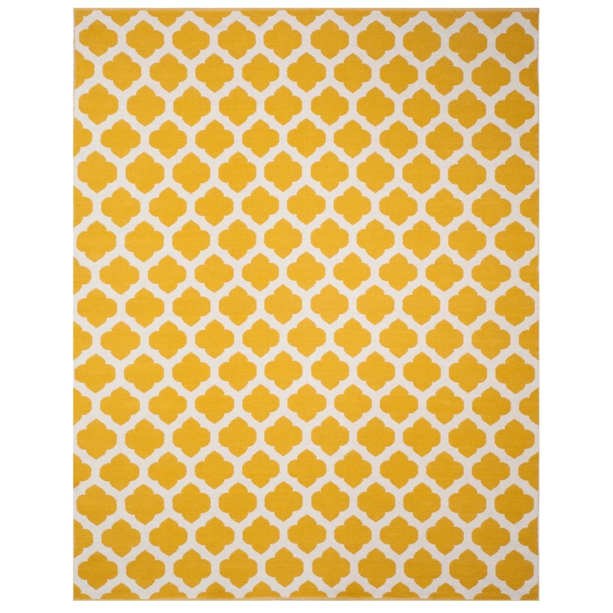 Montauk MTK723 Hand Woven Indoor Area Rug - Yellow/Ivory - 4'x6' - Safavieh.