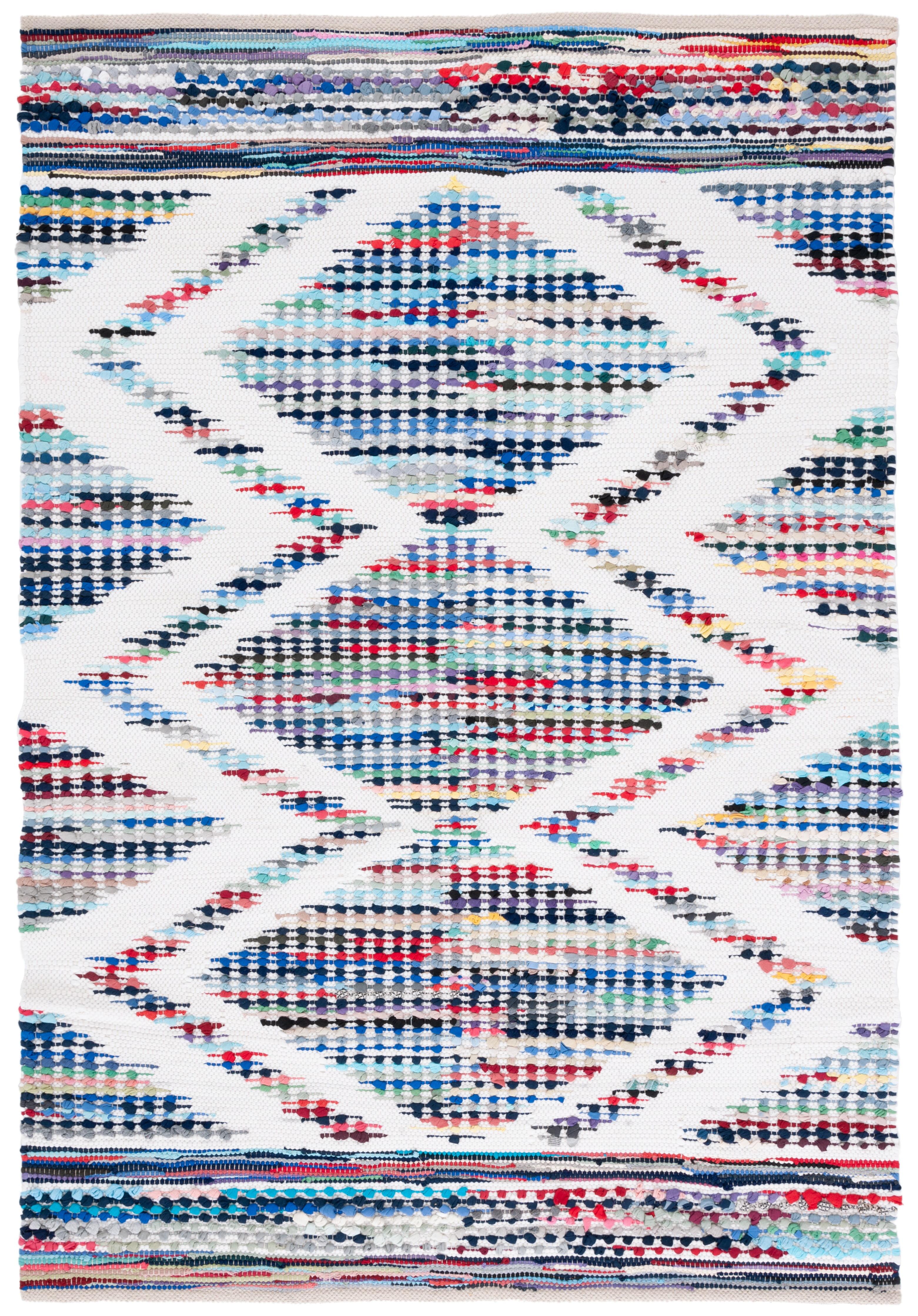 Montauk MTK817 Hand Woven Area Rug - Ivory/Blue - 5'x8' - Safavieh.