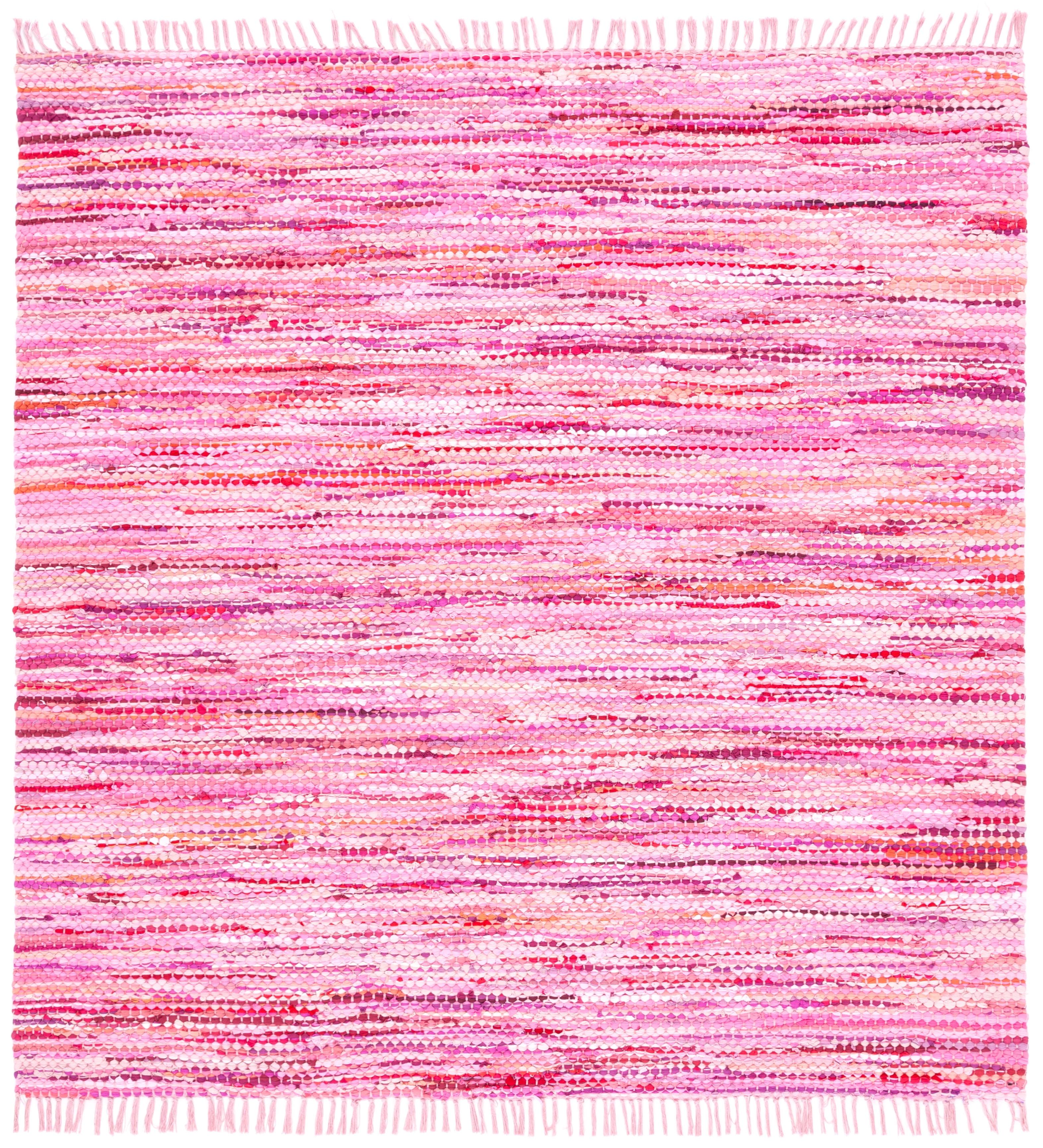 Montauk MTK251 Hand Woven Area Rug - Pink - 6'x6' - Safavieh.