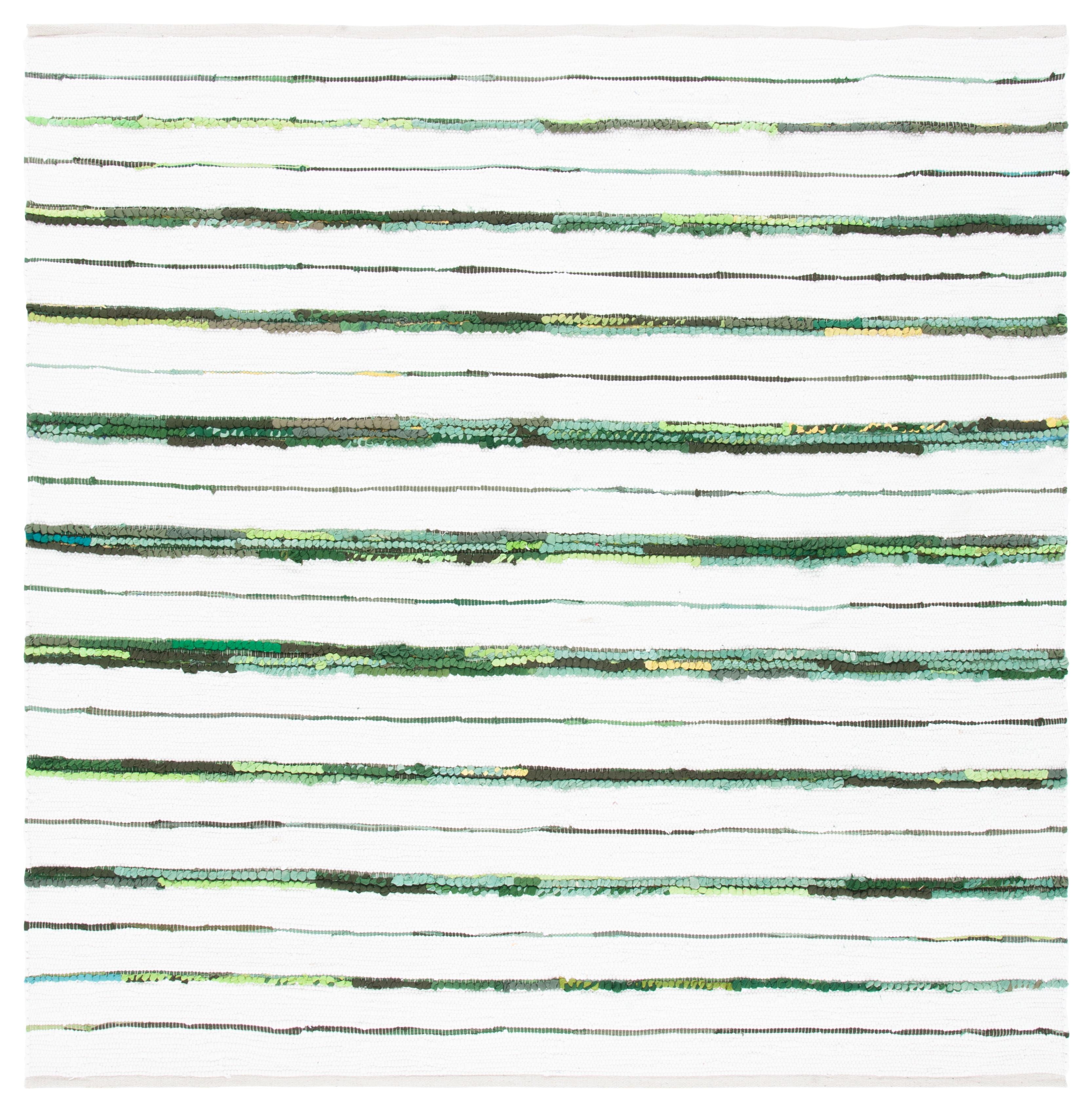 Montauk MTK623 Hand Woven Area Rug - Green/Ivory - 6'x6' - Safavieh.