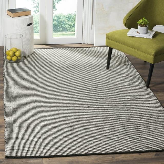 Montauk MTK345 Hand Woven Indoor Area Rug - Ivory/Black - 8'x10' - Safavieh