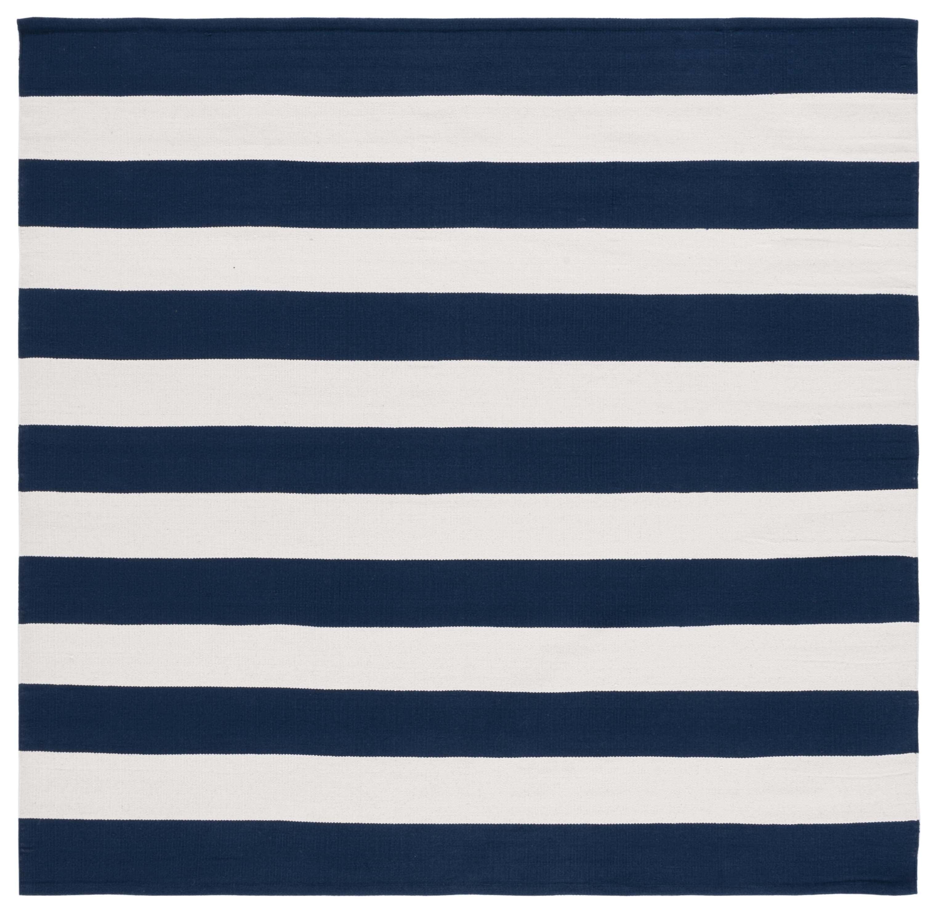 Montauk MTK712 Hand Woven Indoor Area Rug - Navy/Ivory - 10'x10' - Safavieh