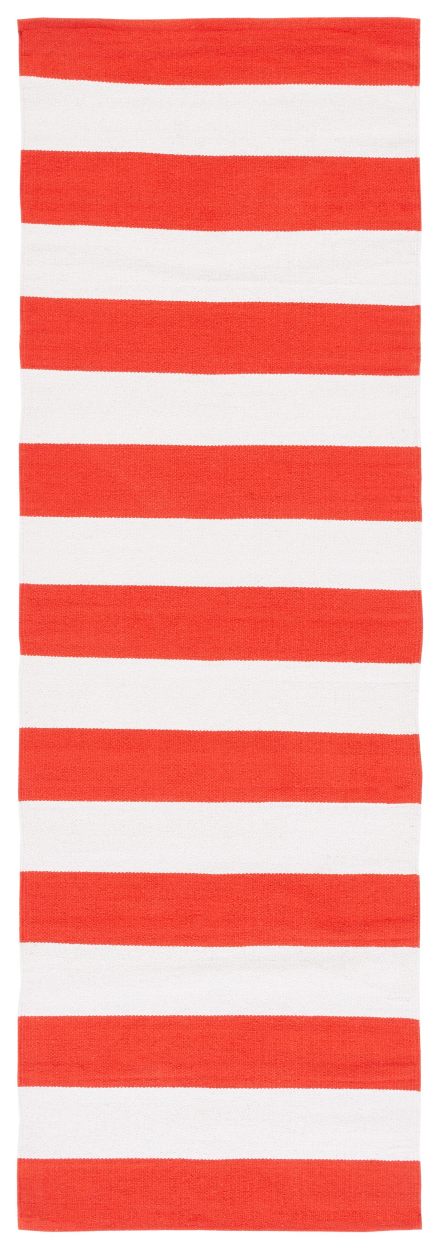 Montauk MTK712 Hand Woven Indoor Runner Rug - Rust/Ivory - 2'3"x9' - Safavieh
