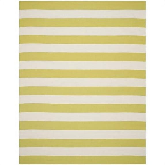 Montauk MTK712 Hand Woven Indoor Accent Rug - Green/Ivory - 4'x6' - Safavieh