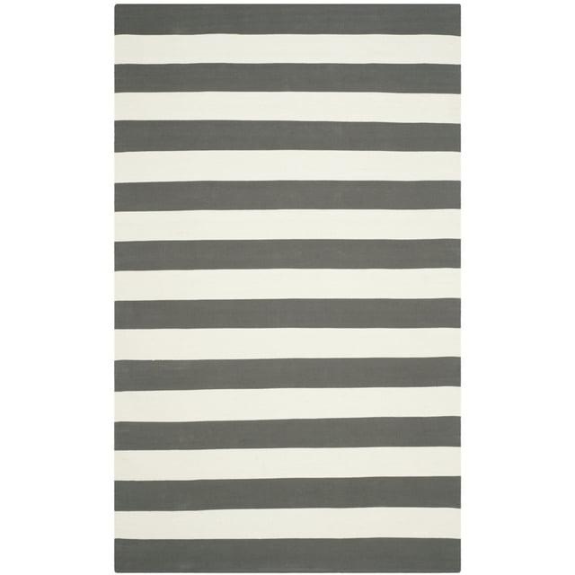 Montauk MTK712 Hand Woven Indoor Accent Rug - Grey/Ivory - 4'x6' - Safavieh