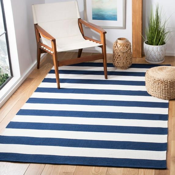 Montauk MTK712 Hand Woven Indoor Area Rug - Navy/Ivory - 5'x8' - Safavieh