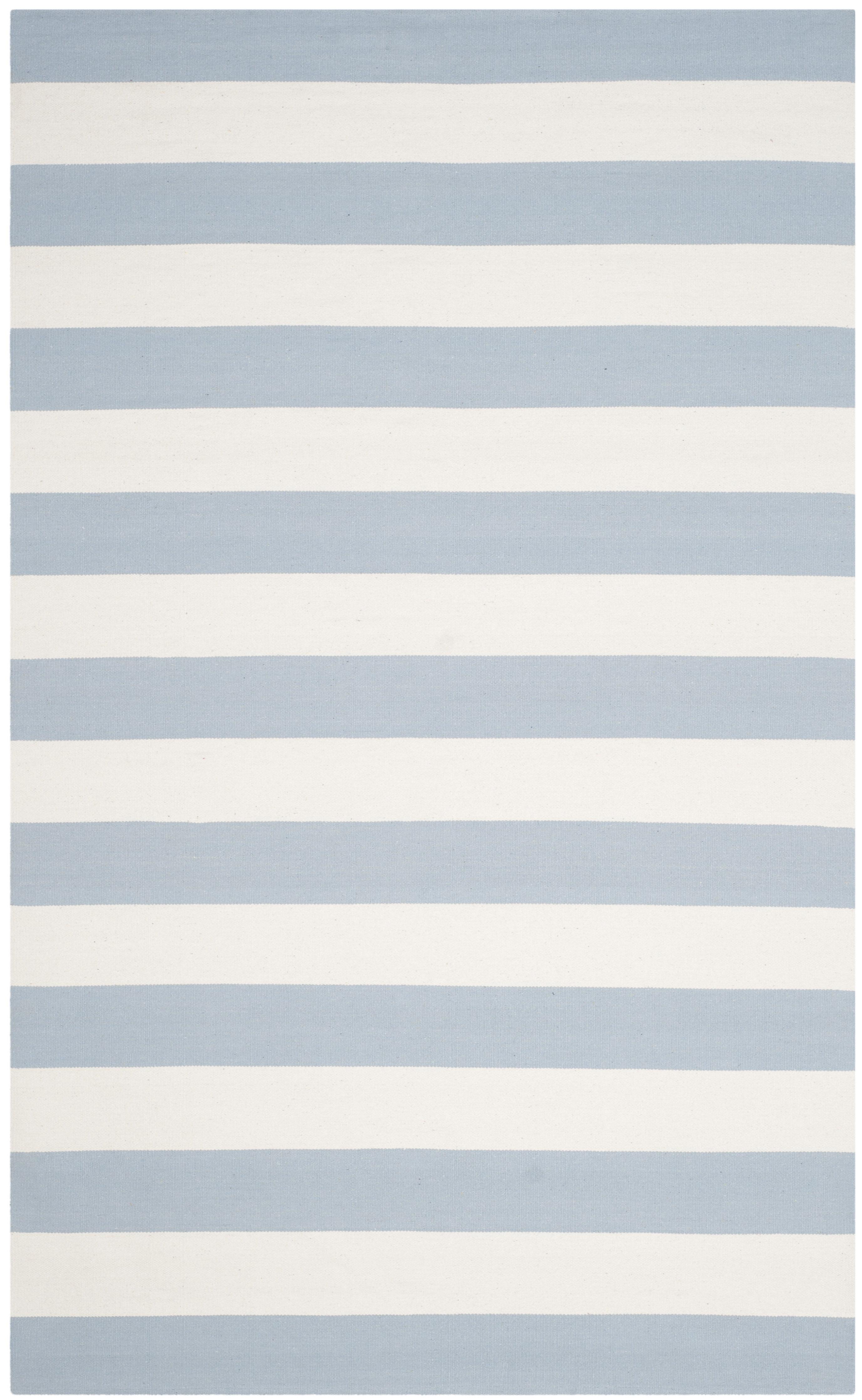 Montauk MTK712 Hand Woven Indoor Area Rug - Sky Blue/Ivory - 5'x8' - Safavieh