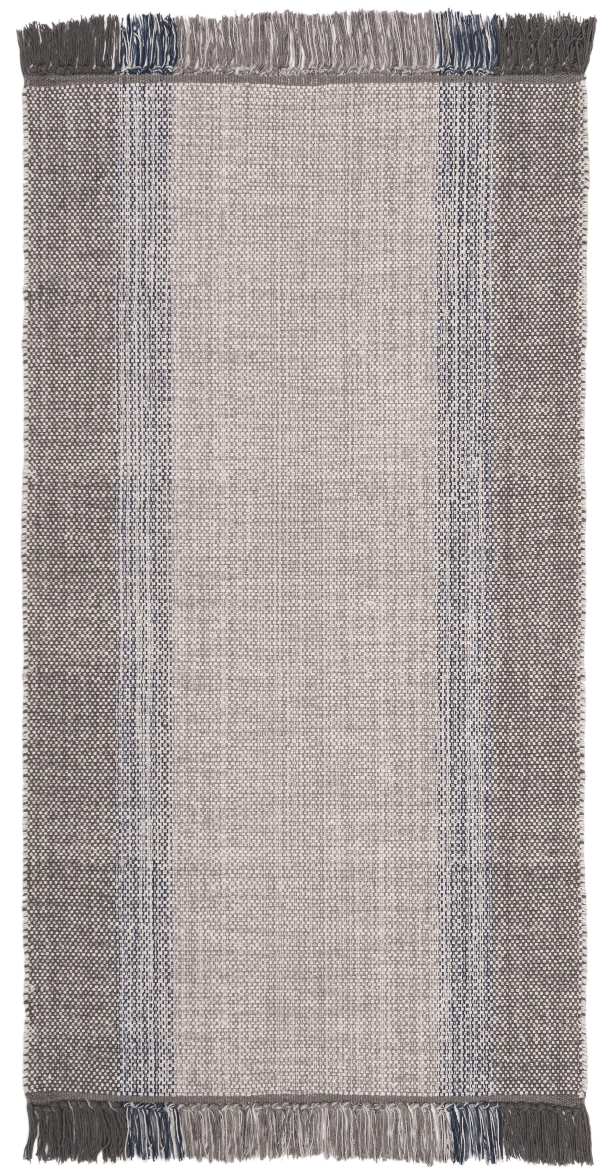 Montauk MTK301 Hand Woven Indoor Runner Rug - Blue/Grey - 2'3"x6' - Safavieh