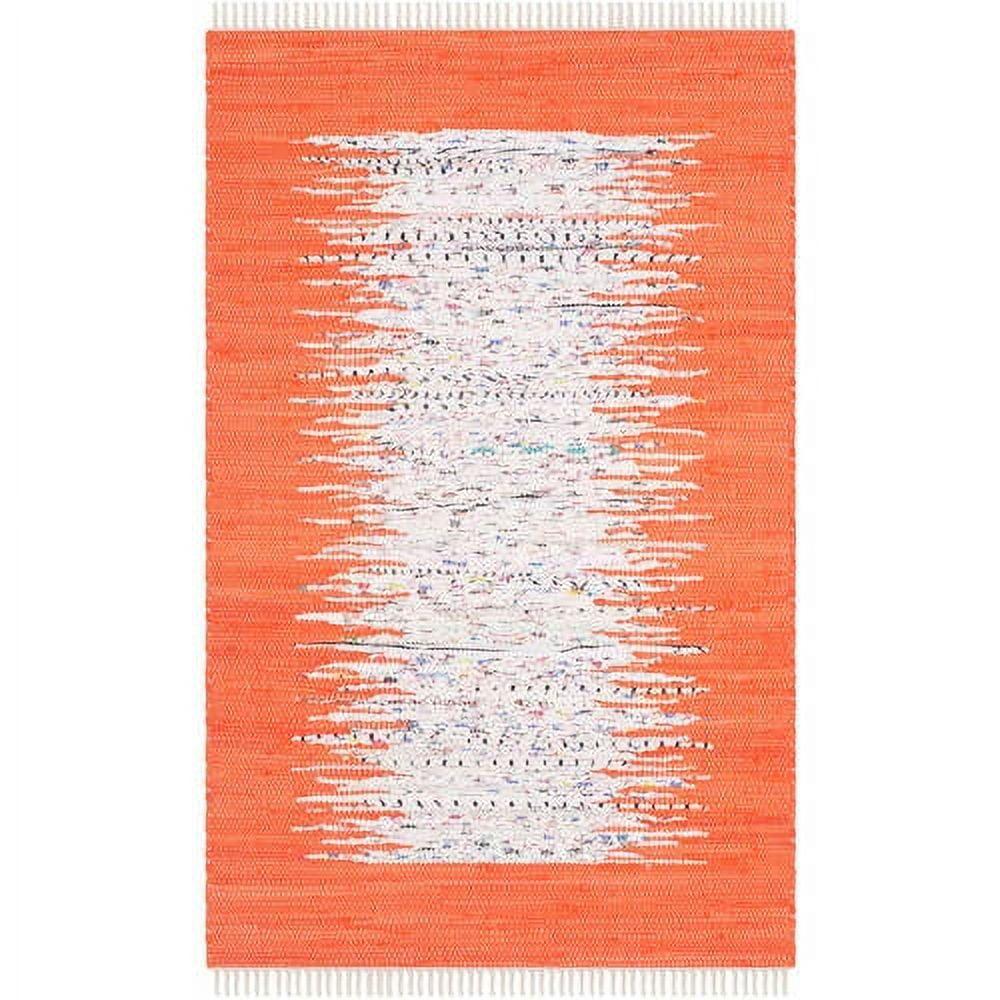 Montauk MTK711 Hand Woven Area Rug - Ivory/Orange - 8'9"x11'9" - Safavieh.