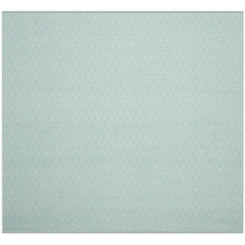 Coastal Charm Off-White Cotton Flat Woven 27" Reversible Rug