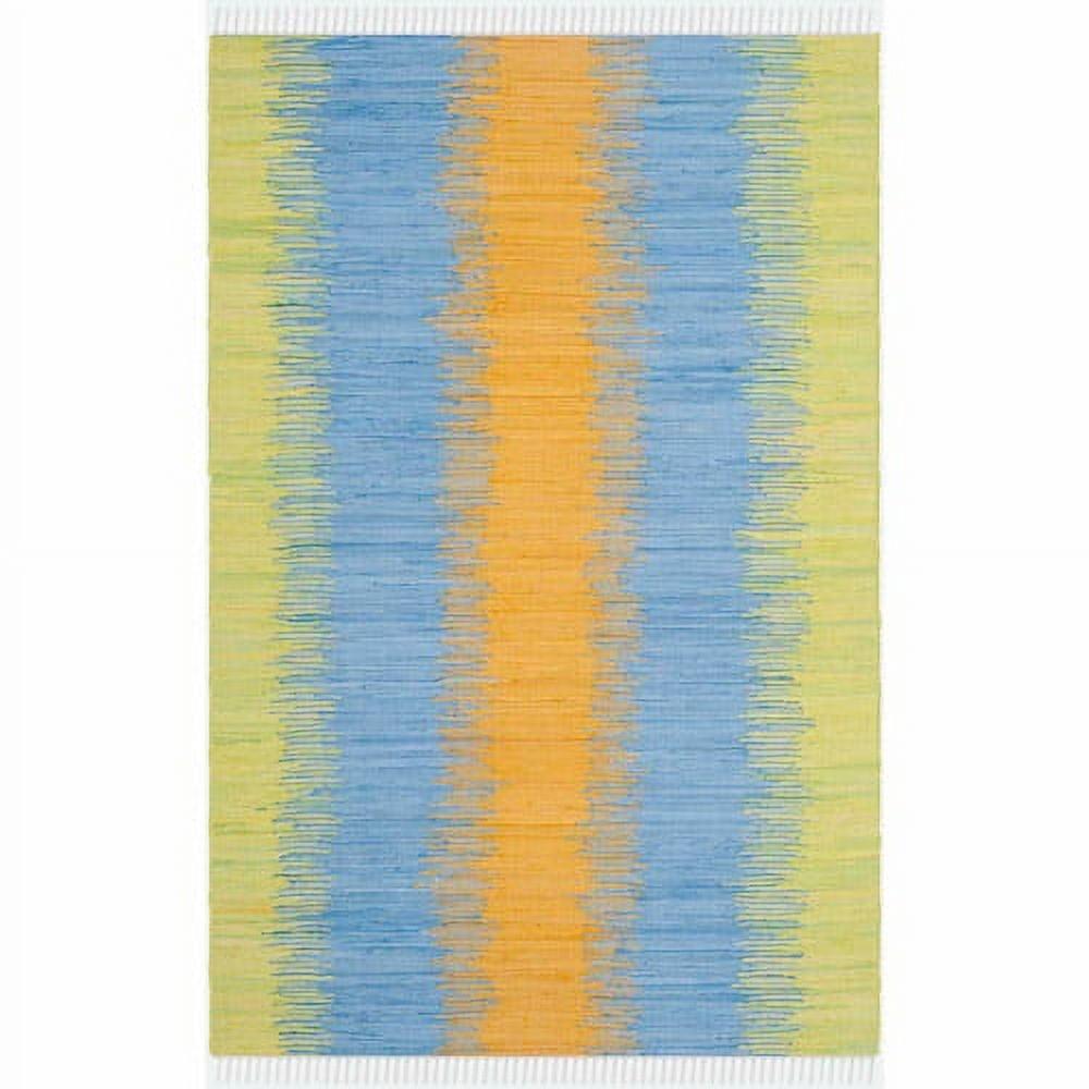 Montauk 8' x 10' Green Cotton Handmade Flat Woven Rug