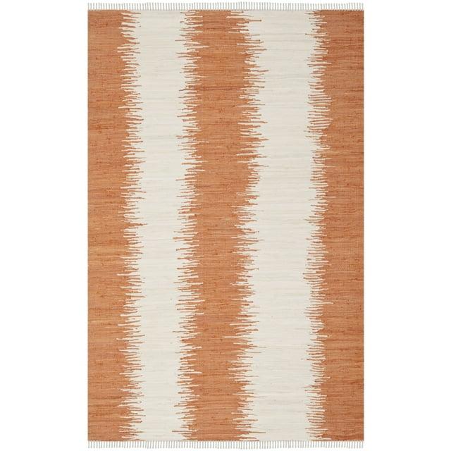 Montauk MTK751 Hand Woven Indoor Area Rug - Orange - 6'x6' - Safavieh