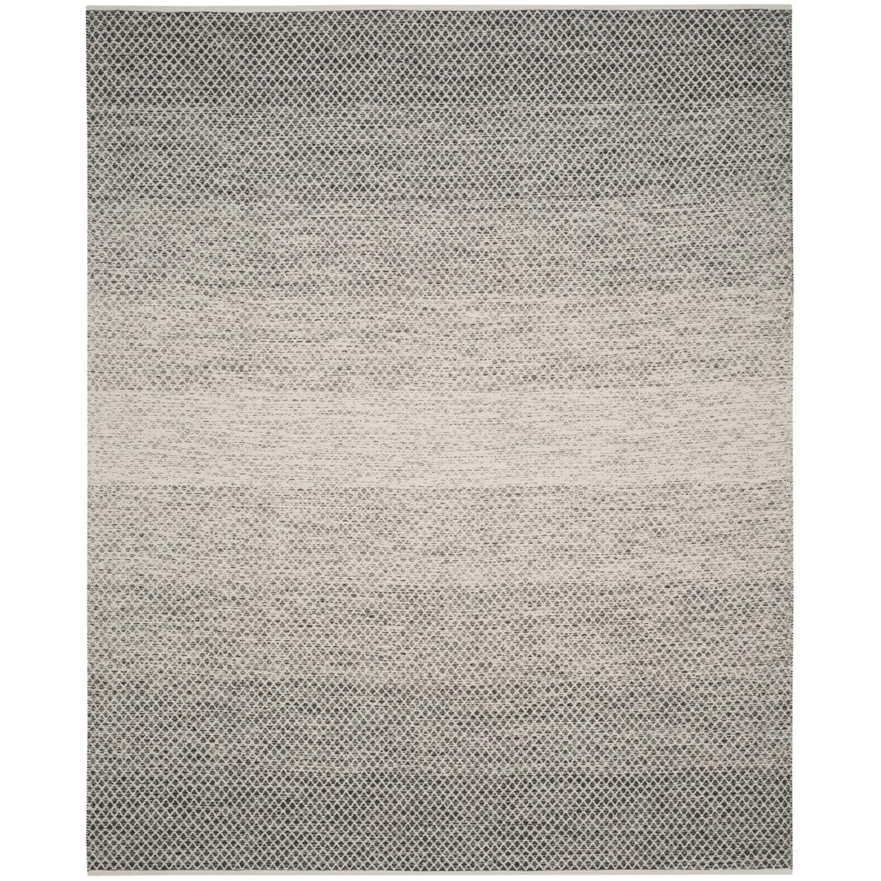 Montauk MTK601 Hand Woven Indoor Area Rug - Black/Ivory - 6'x9' - Safavieh.