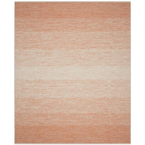 Montauk MTK601 Hand Woven Indoor Accent Rug - Orange/Ivory - 4' Round - Safavieh