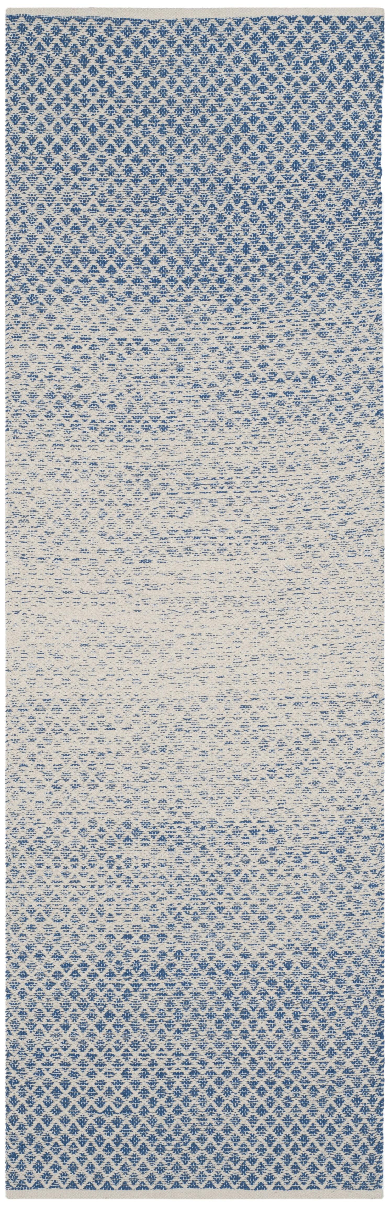 Montauk MTK601 Hand Woven Indoor Accent Rug - Blue/Ivory - 2'3"x5' - Safavieh