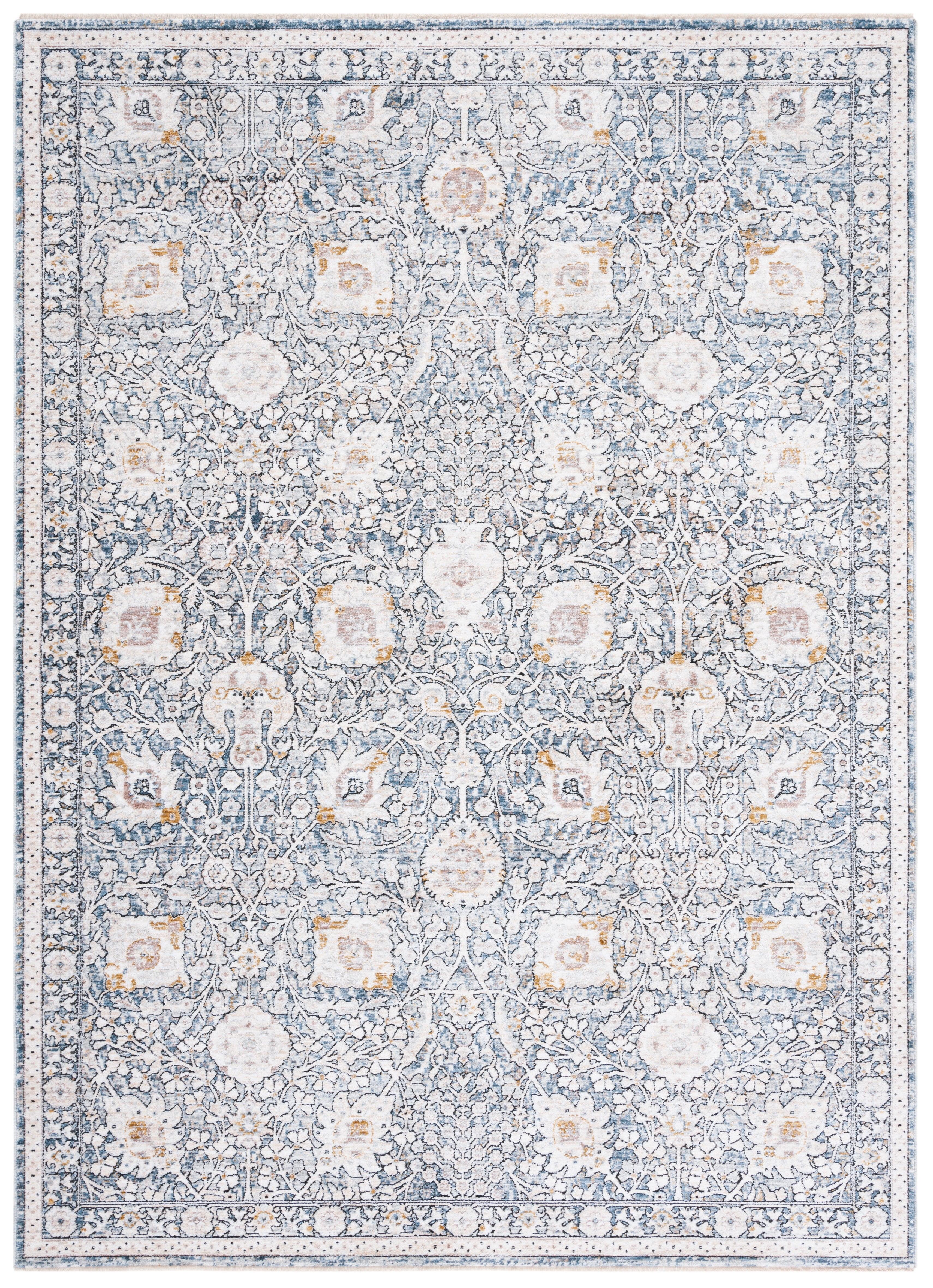 Moondust MND650 Power Loomed Area Rug - Ivory/Grey - 5'3"x7'7" - Safavieh.