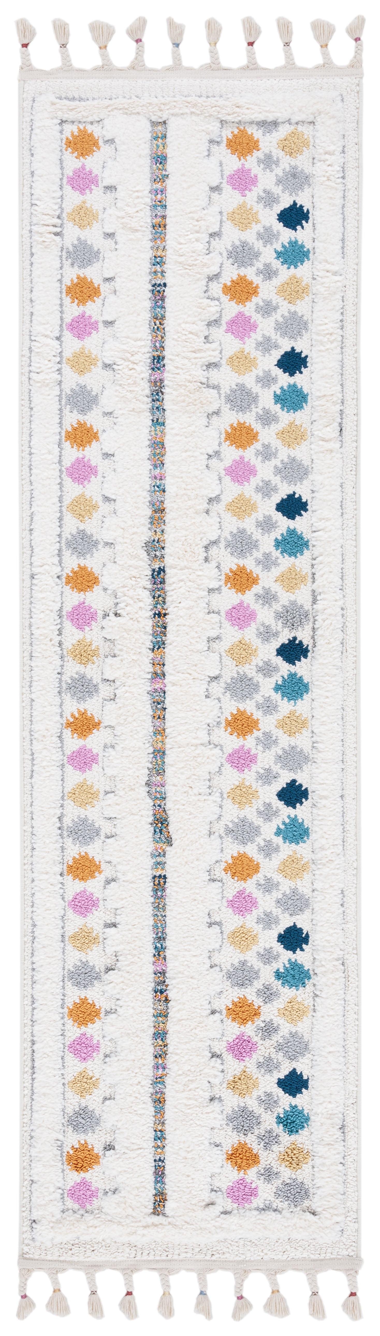 Moroccan Fringe Shag MFG102 Power Loomed Area Rug  - Safavieh