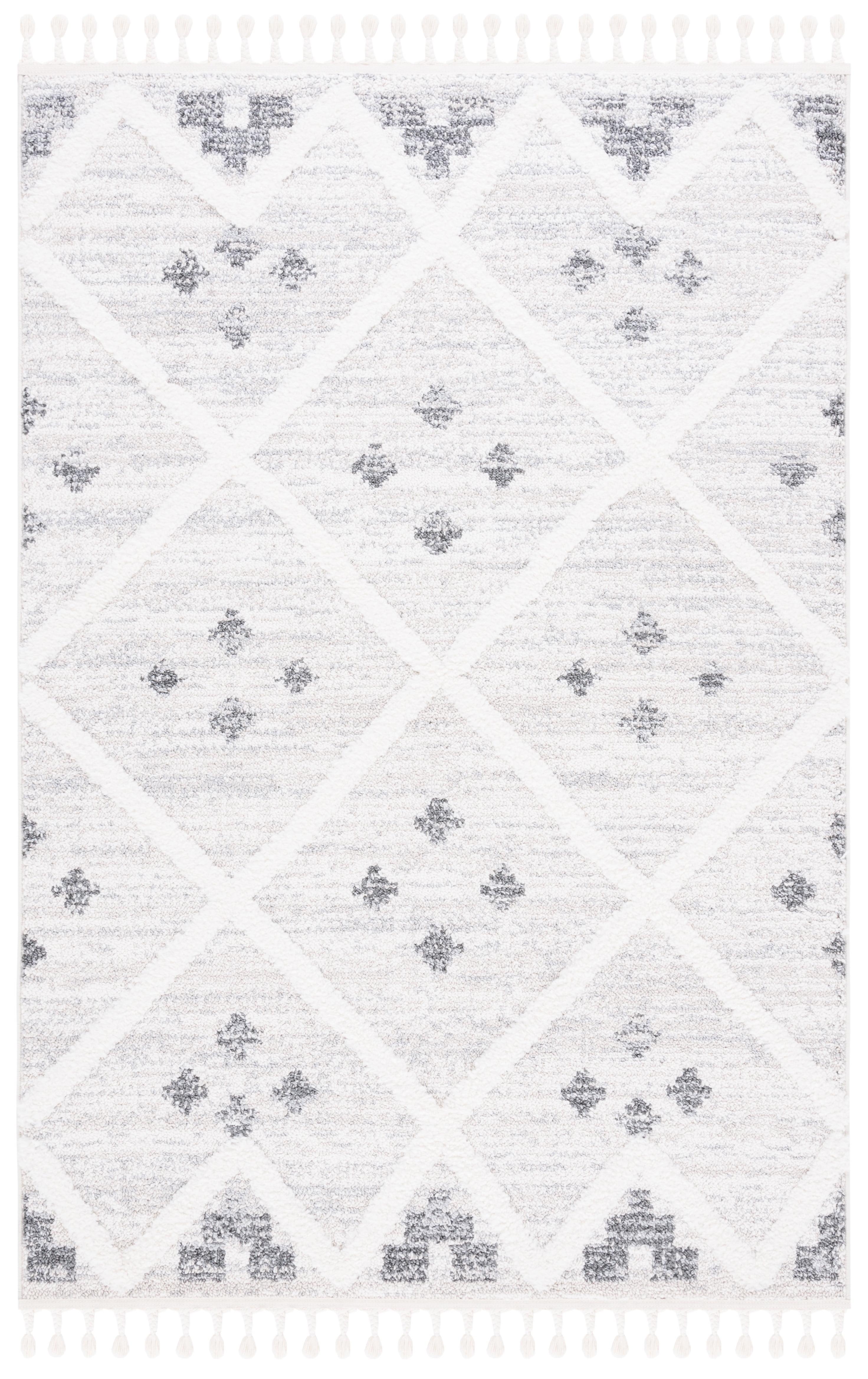 Moroccan Tassel Shag MTS644 Power Loomed Area Rug - Beige/Ivory - 8'x10' - Safavieh.