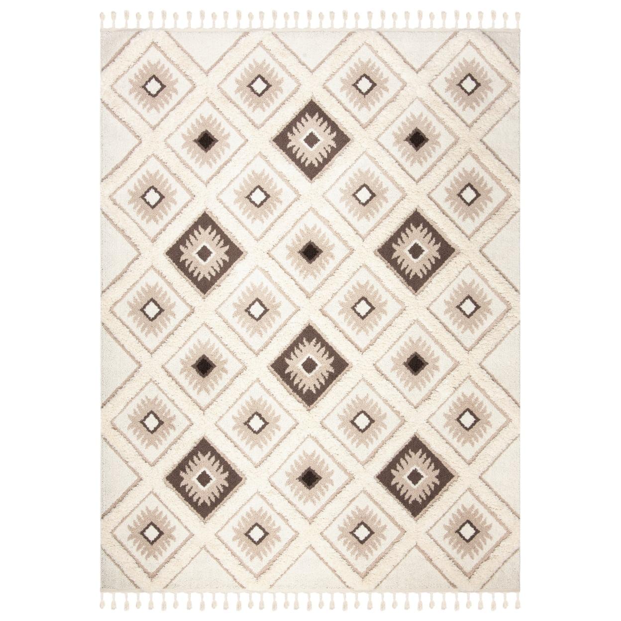 Moroccan Tassel Shag MTS601 Power Loomed Area Rug  - Safavieh