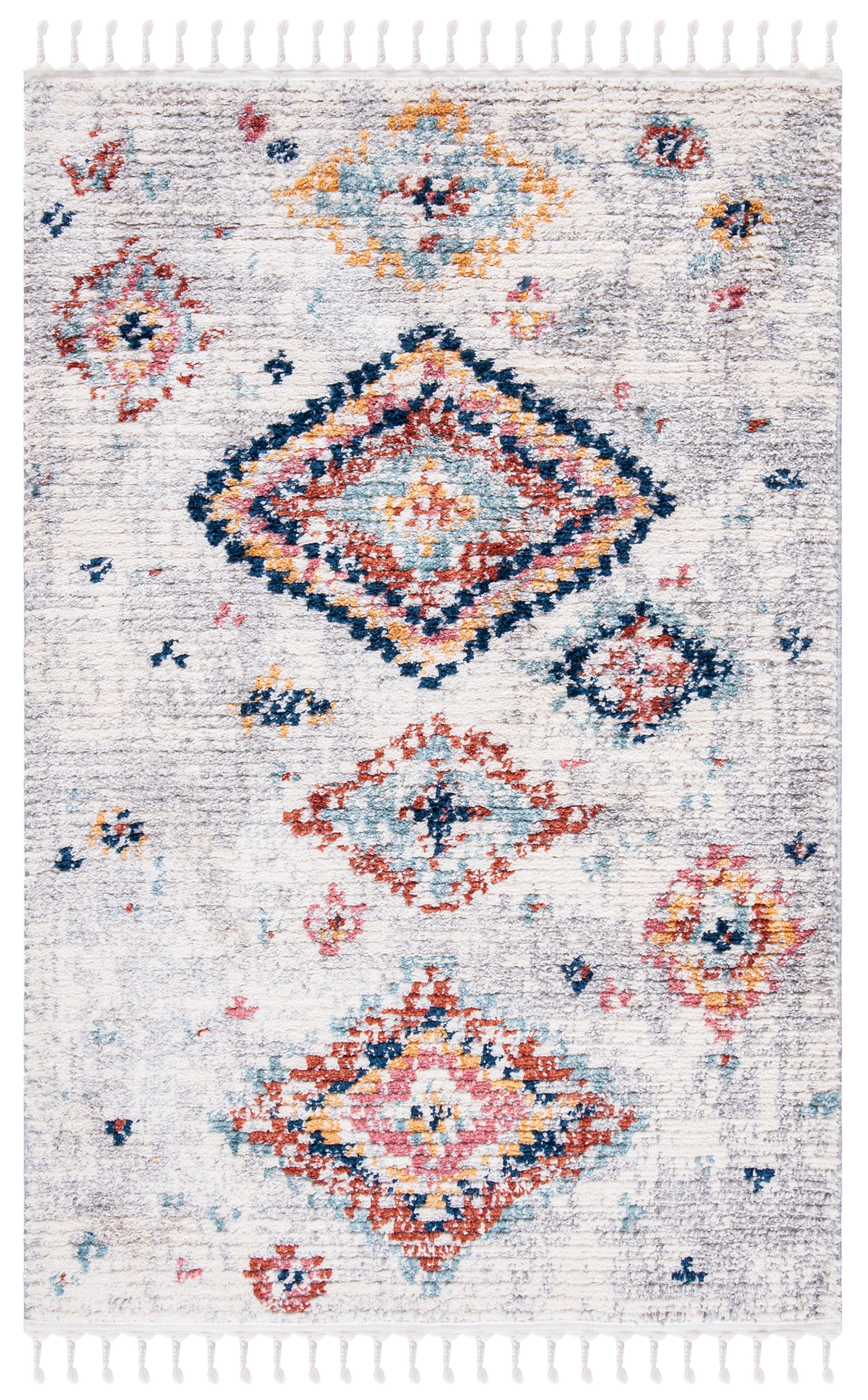 Morocco MRC954 Power Loomed Area Rug - Ivory/Multi - 4'x6' - Safavieh.