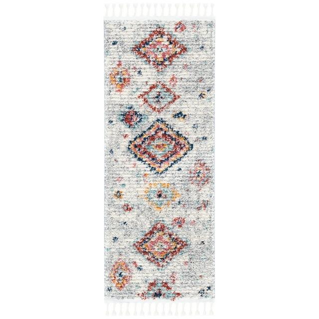 Morocco MRC954 Power Loomed Accent Rug - Ivory/Multi - 2'x5' - Safavieh.