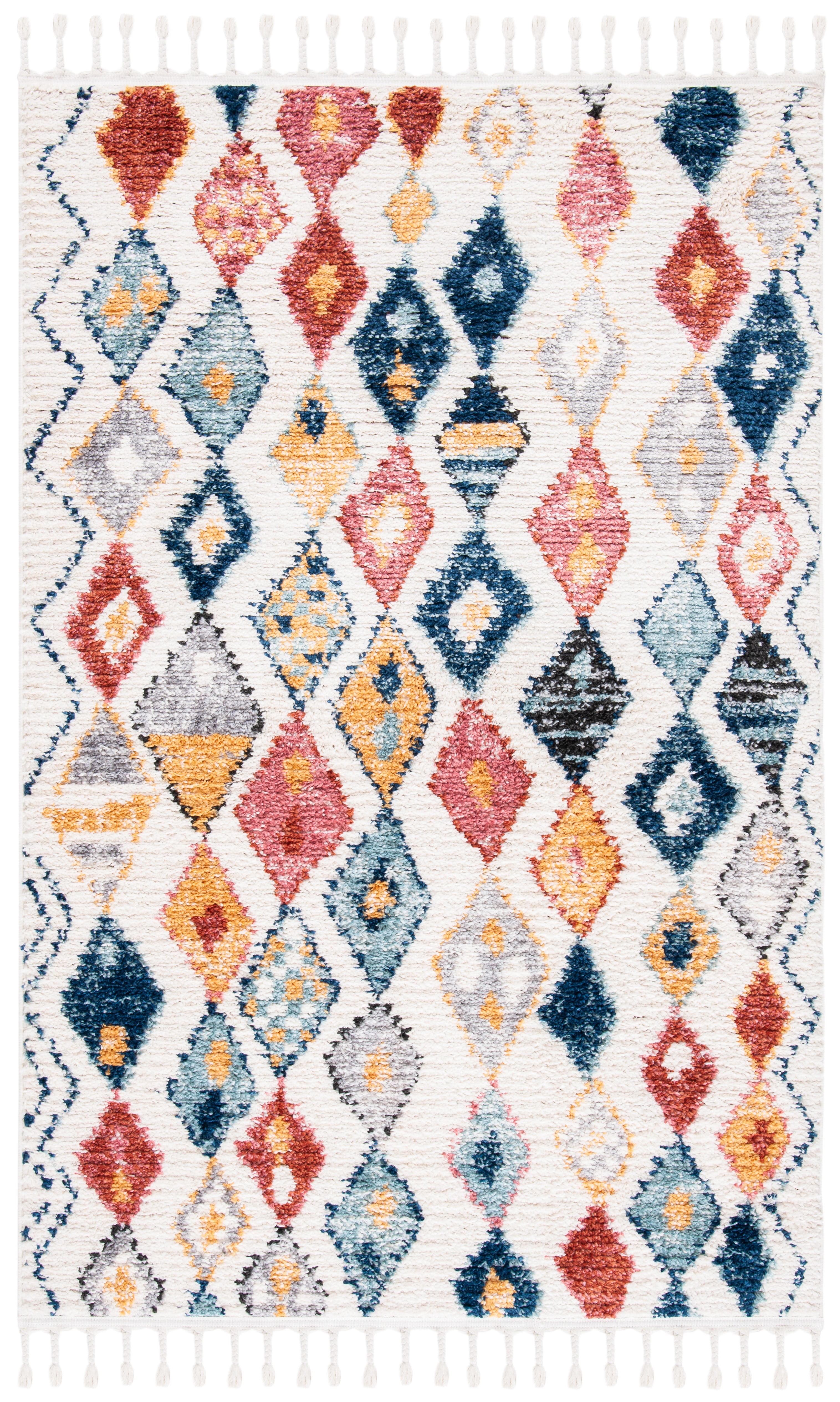 Morocco MRC924 Power Loomed Accent Rug - Ivory/Multi - 2'6"x4' - Safavieh.