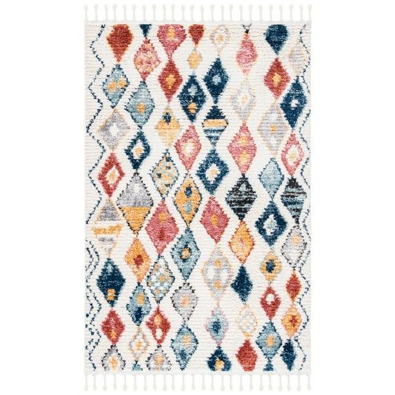 Morocco MRC924 Power Loomed Accent Rug - Ivory/Multi - 2'6"x4' - Safavieh.