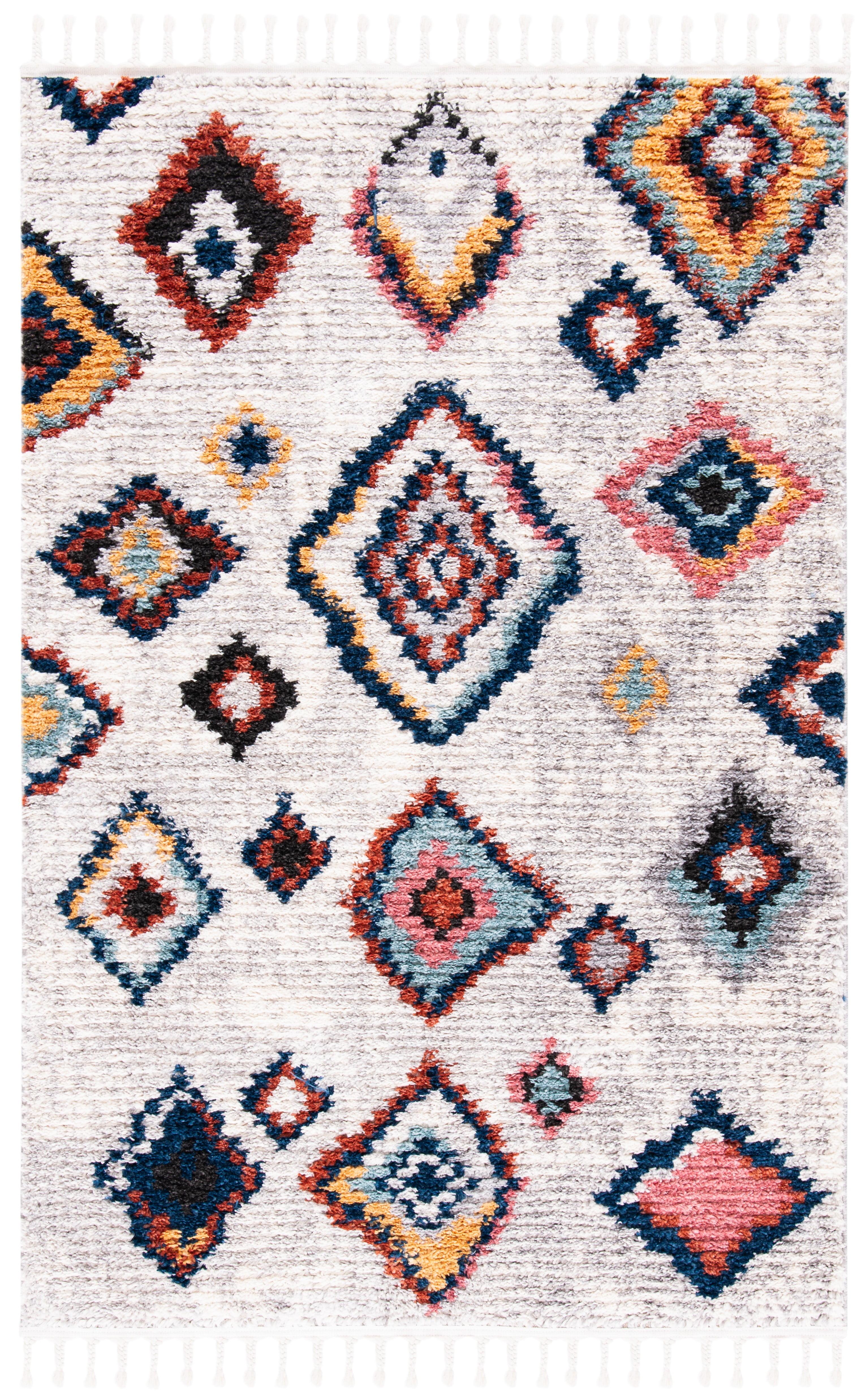 Morocco MRC940 Power Loomed Area Rug - Ivory/Multi - 4'x6' - Safavieh.