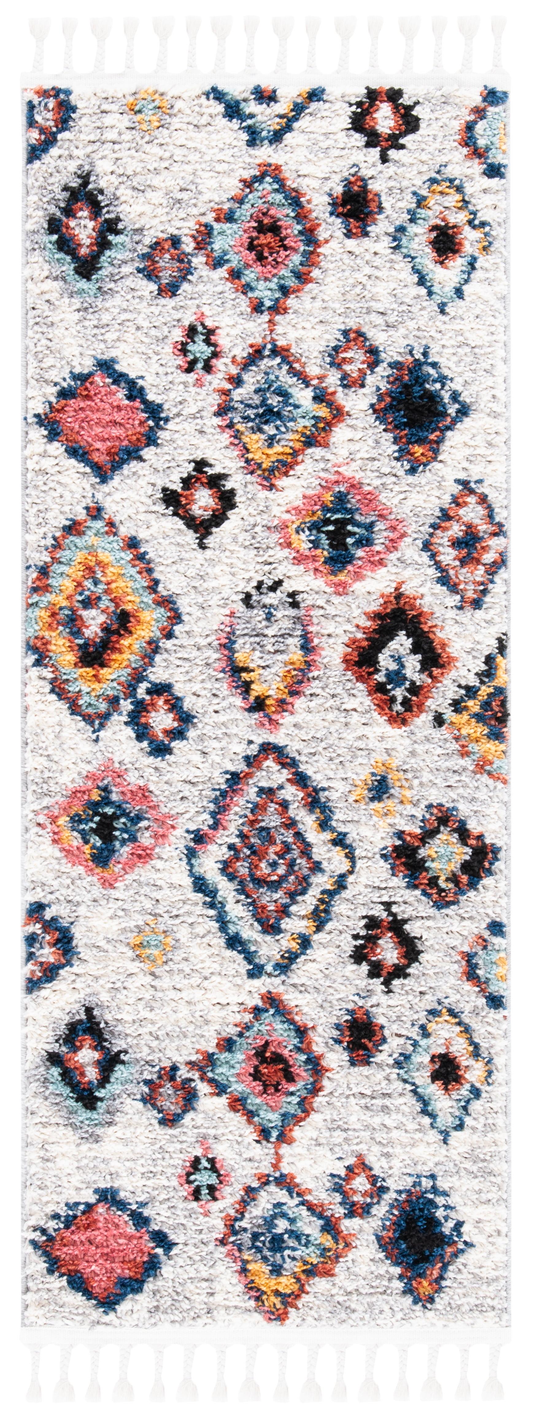 Morocco MRC940 Power Loomed Accent Rug - Ivory/Multi - 2'x5' - Safavieh.