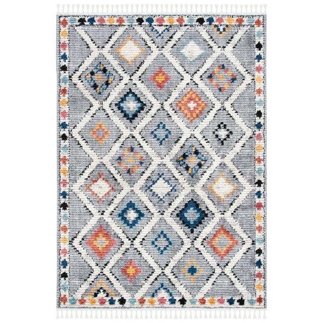 Morocco MRC965 Power Loomed Area Rug - Grey/Multi - 6'x9' - Safavieh.