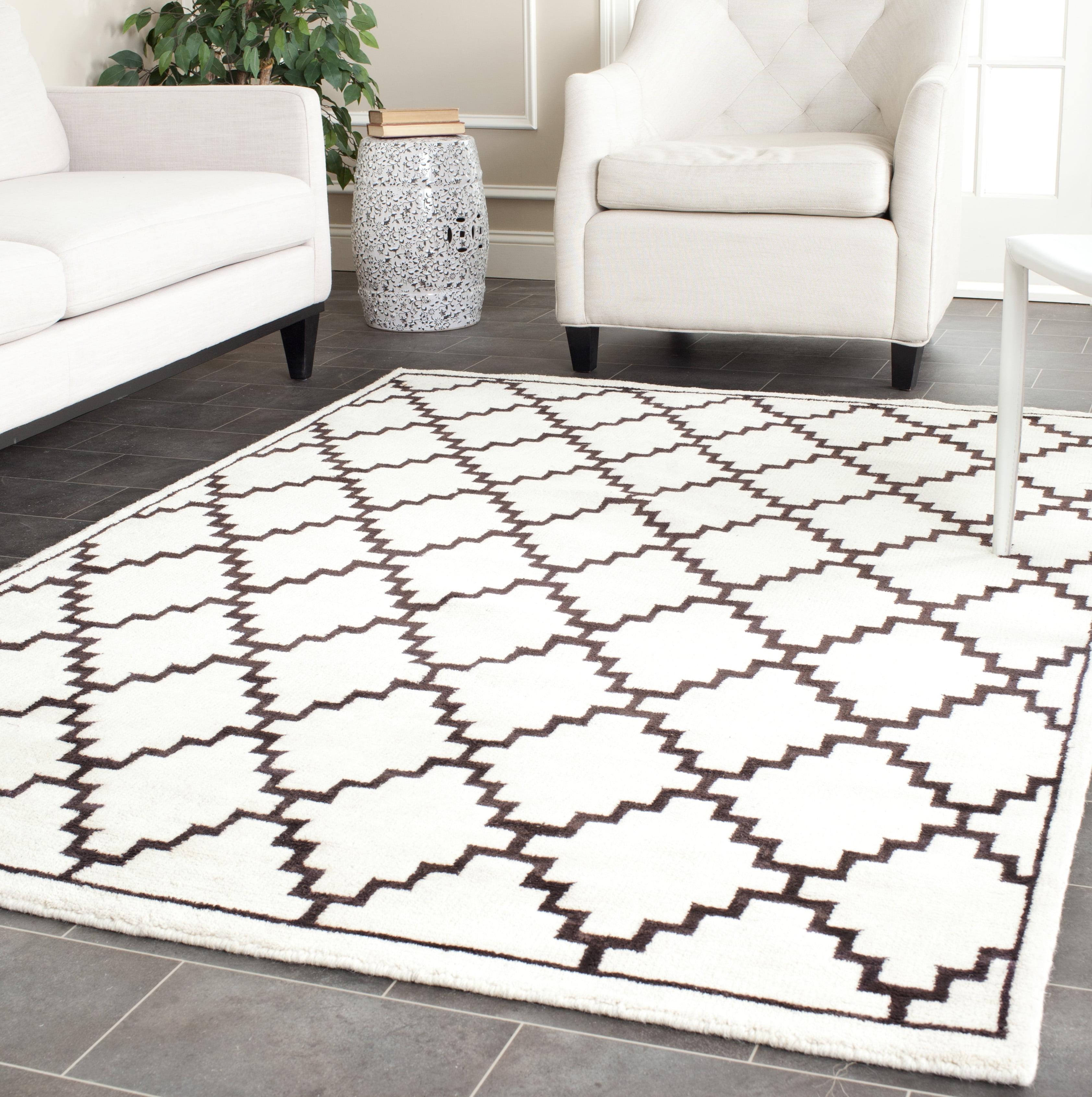 Mosaic Hand Knotted Geometric Rug