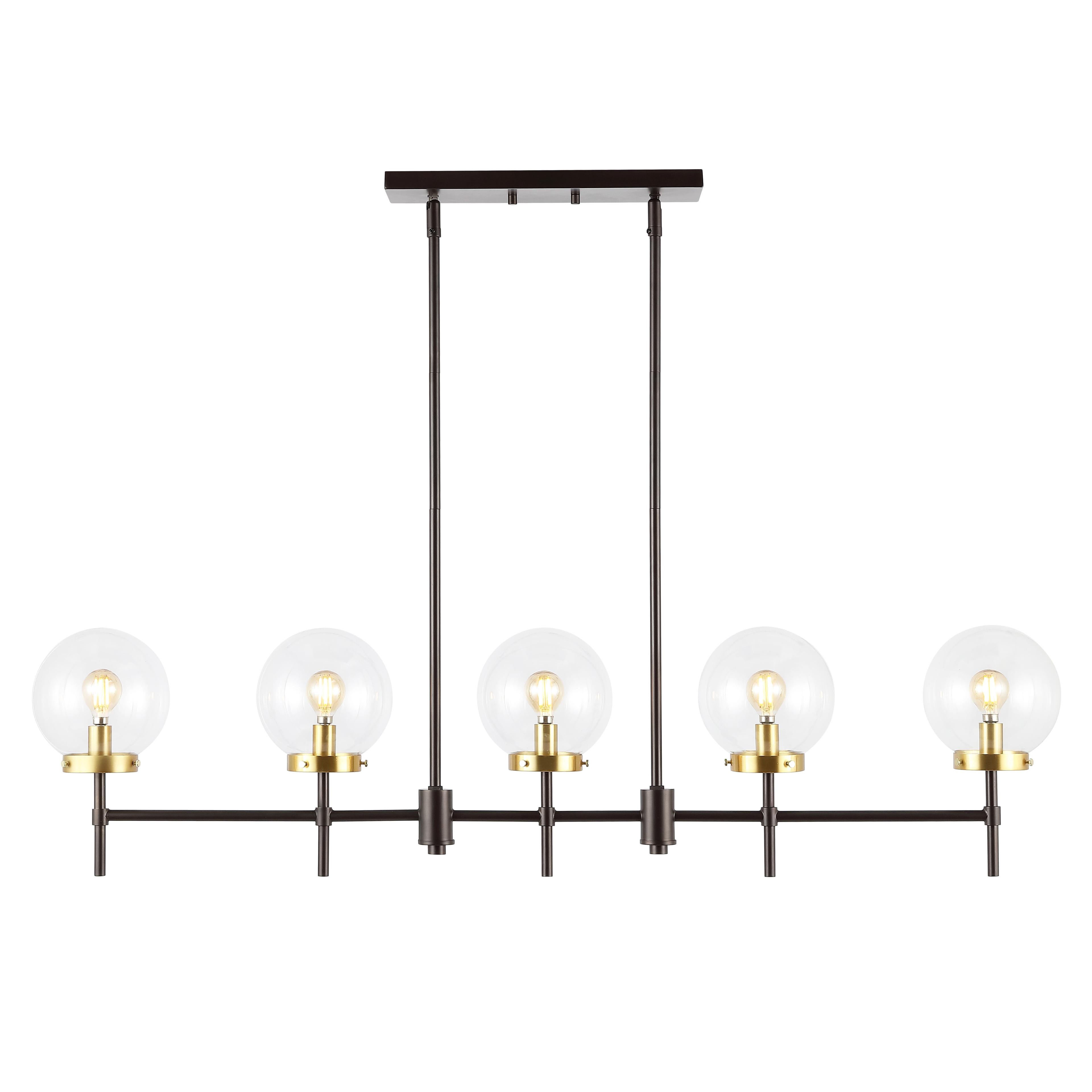 Mylah 5 Light 44.5" Pendant - Oil Rub Bronze - Safavieh.