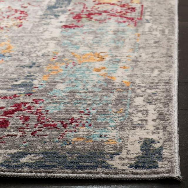 Mystique MYS923 Power Loomed Indoor Accent Rug - Grey/Multi - 3'x5' - Safavieh.